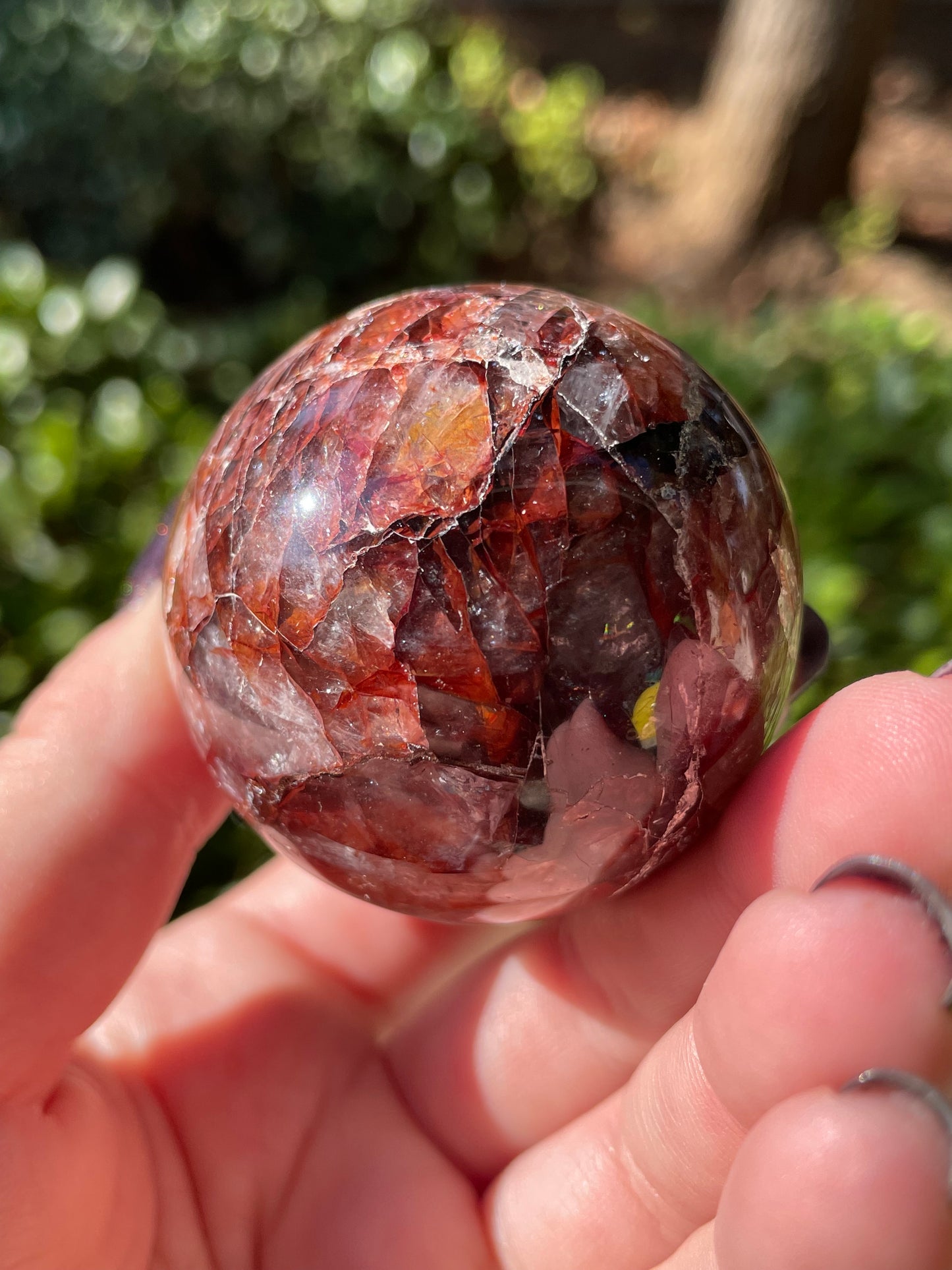 Fire Quartz Sphere