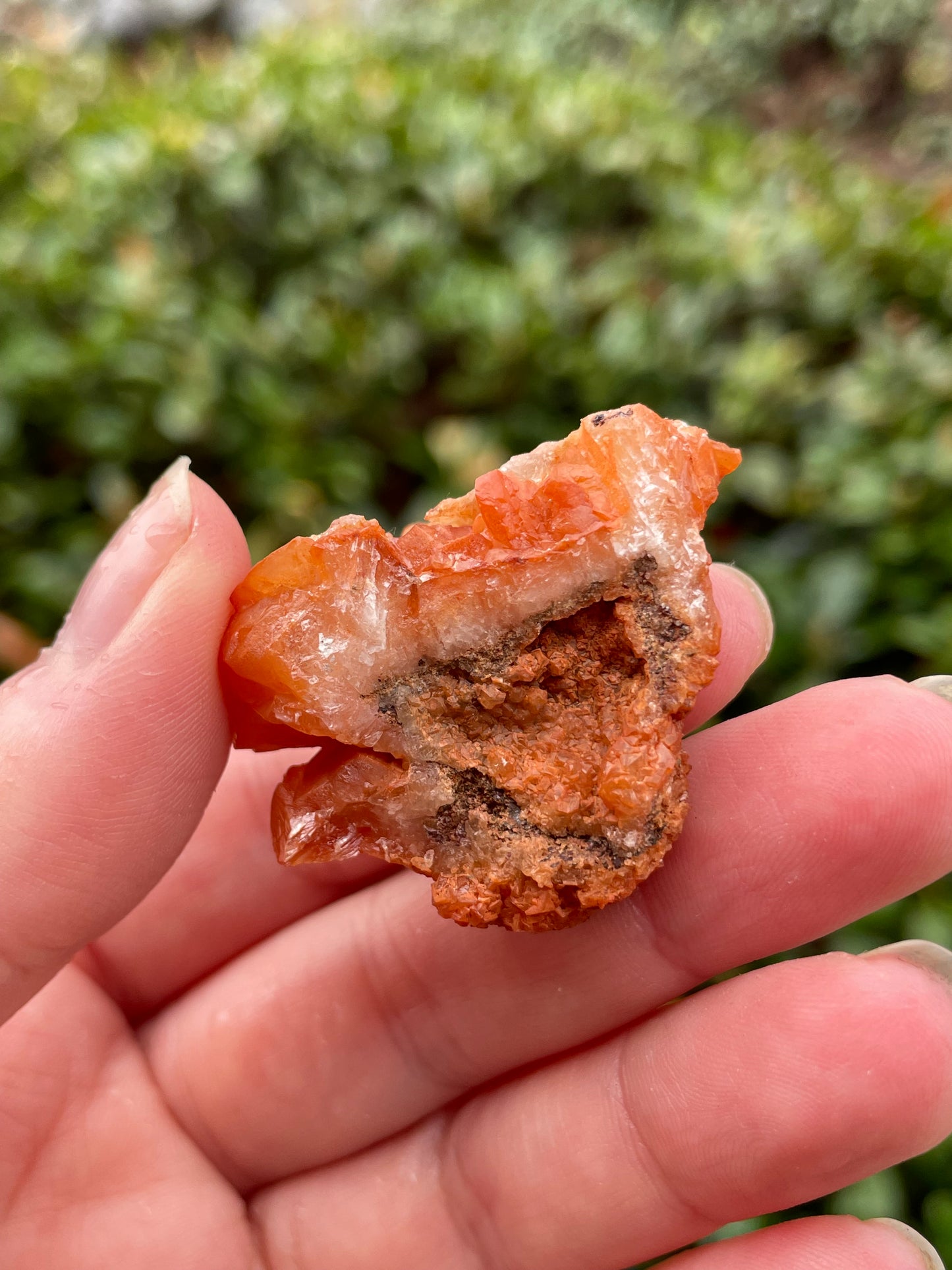 Orange Calcite Crystal Cluster