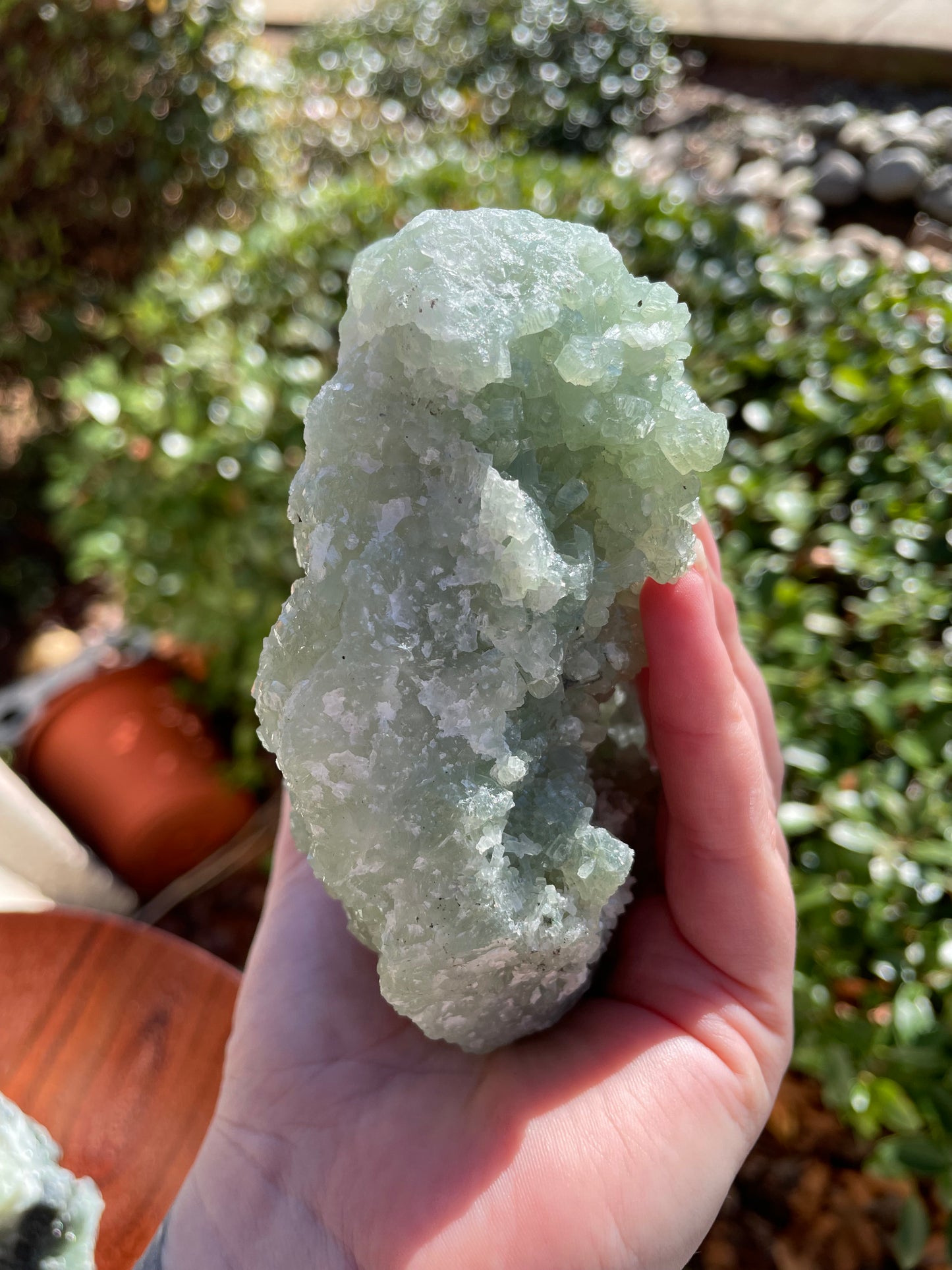 Prehnite Statement Piece Raw Crystal Cluster