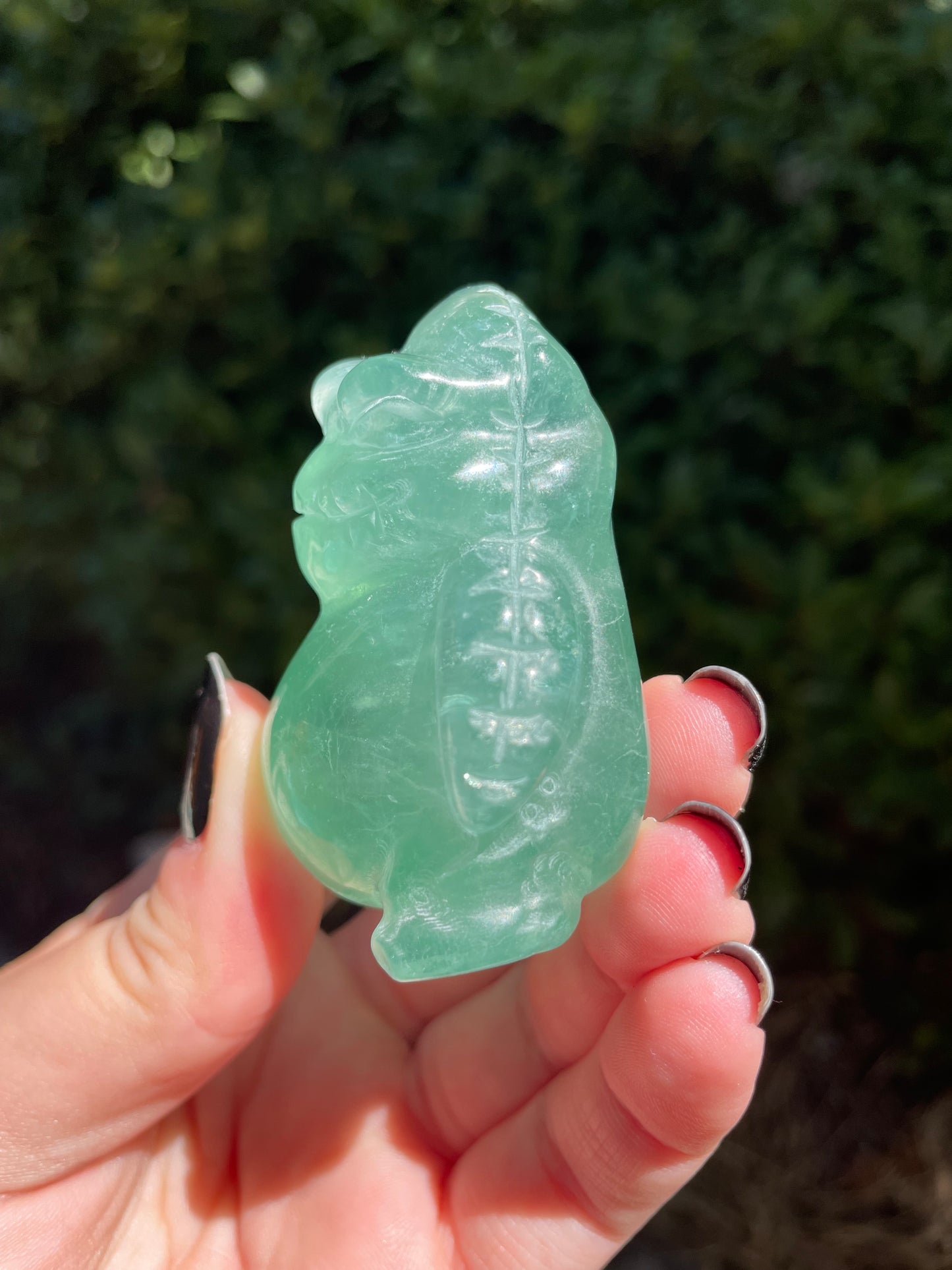 Large Green Fluorite Oogie Boogie NBC Crystal Carving