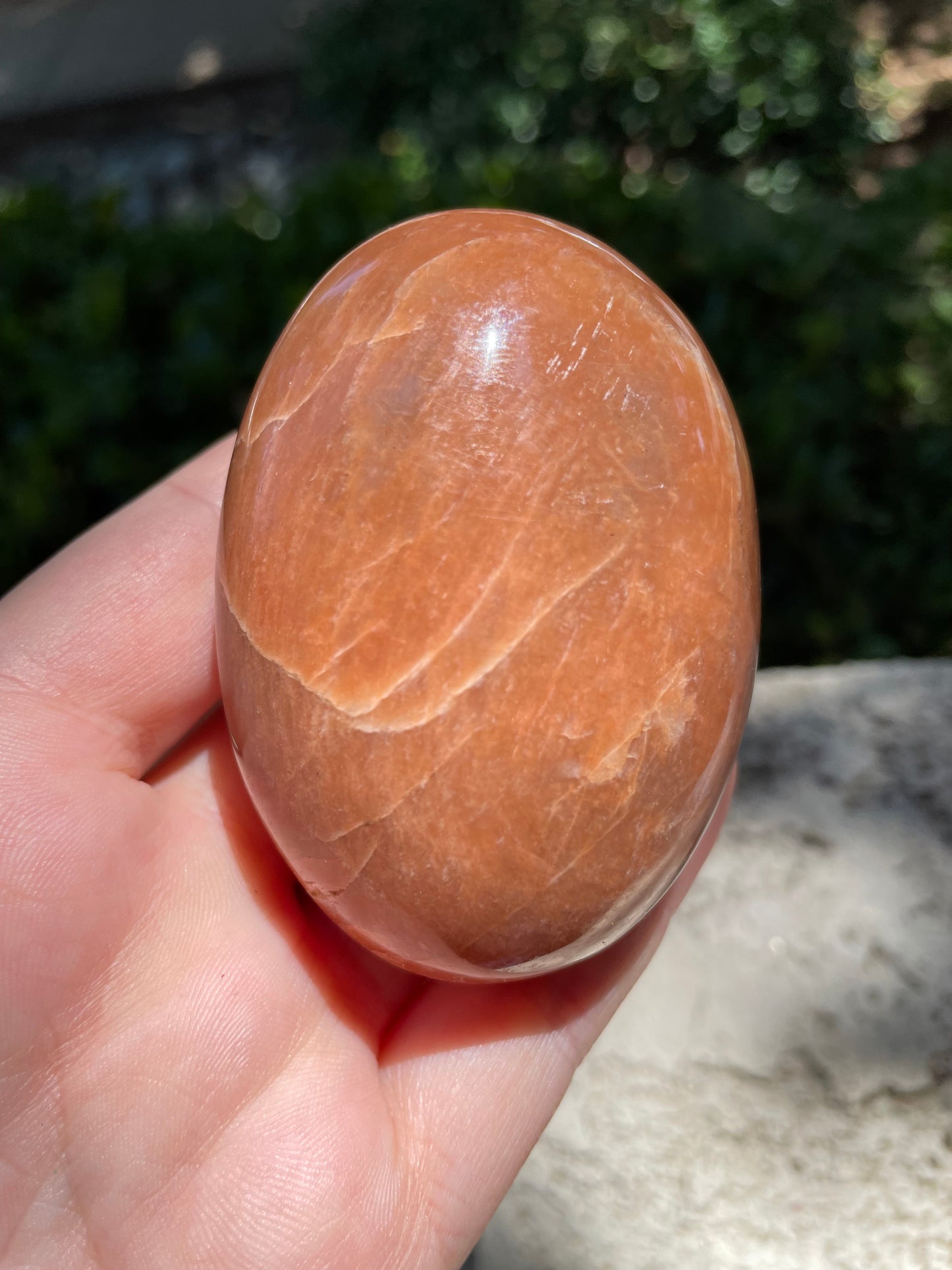 Peach Moonstone Crystal Palmstone