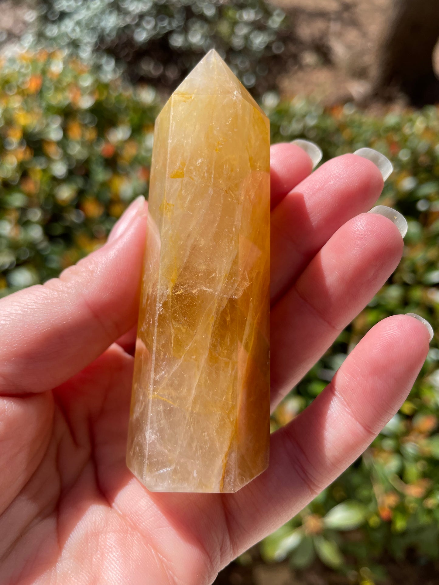 3.75” Golden Healer Quartz Crystal Tower