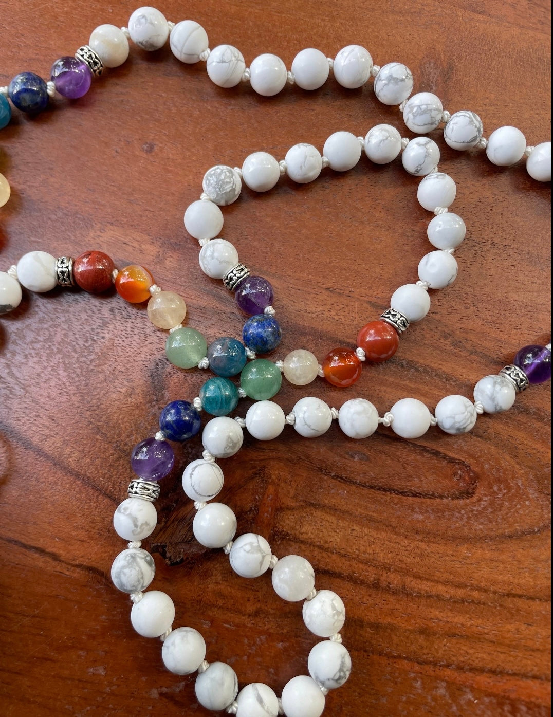 Rainbow Chakra Balancing Crystal Beaded Necklace