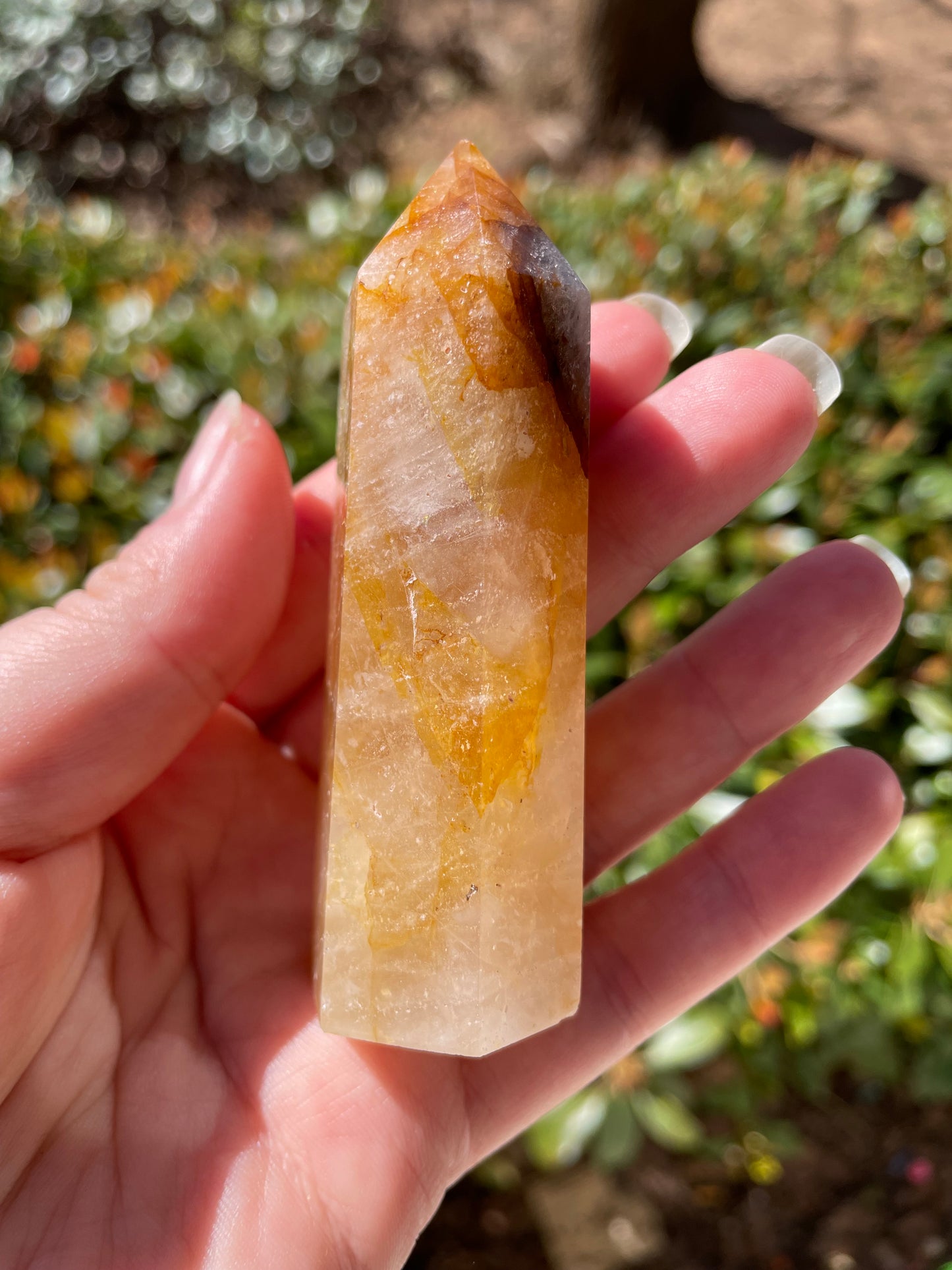 3.75” Golden Healer Quartz Crystal Tower