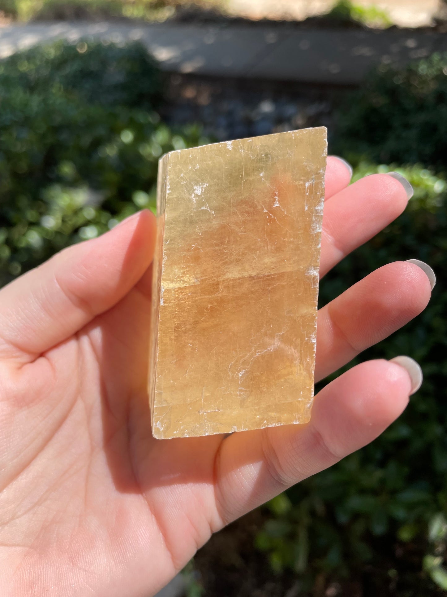 Golden Optical Calcite Crystal