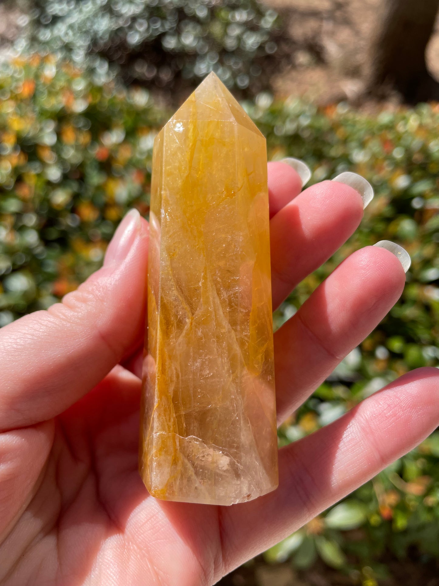 3.75” Golden Healer Quartz Crystal Tower