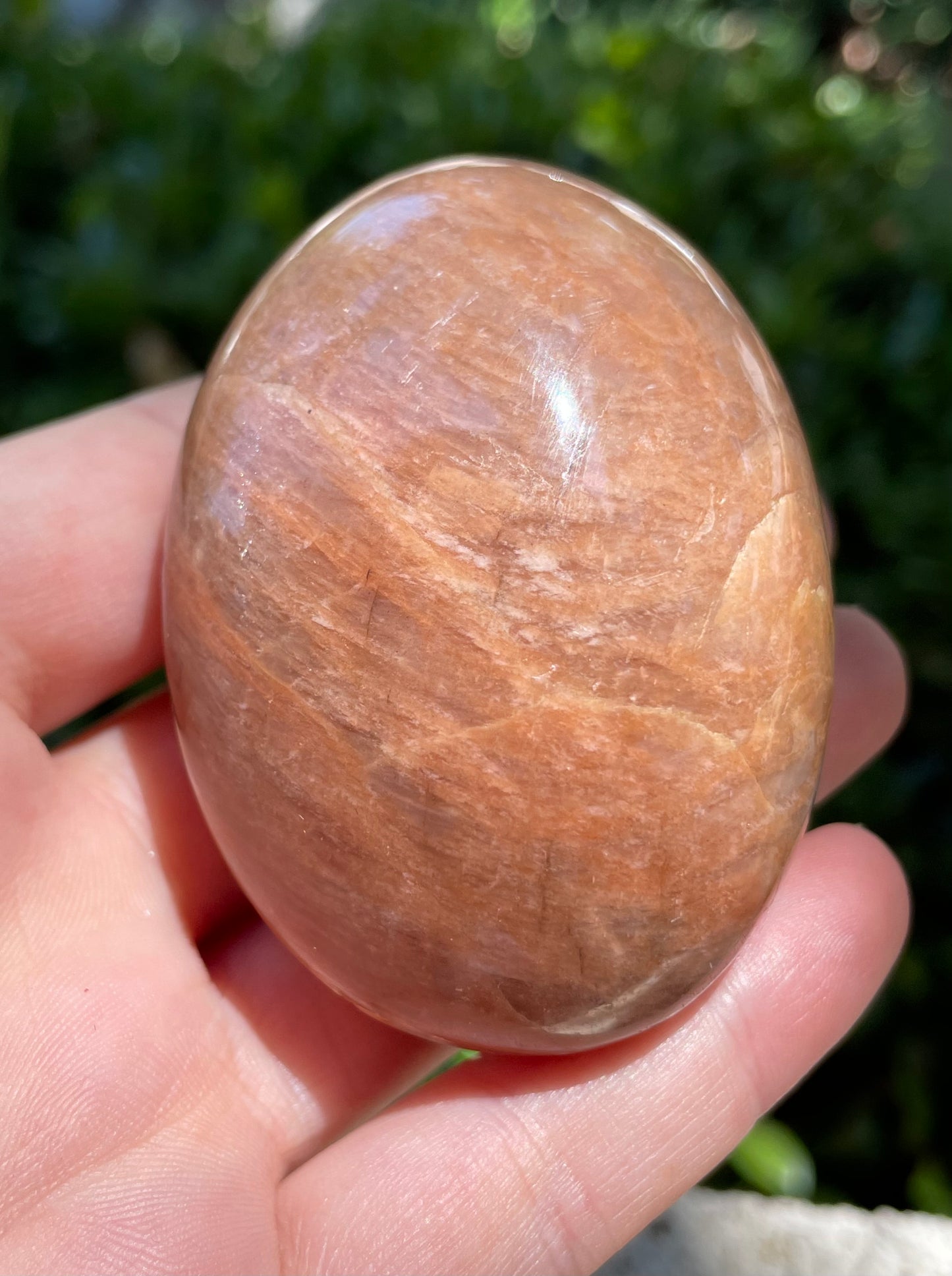 Peach Moonstone Crystal Palmstone