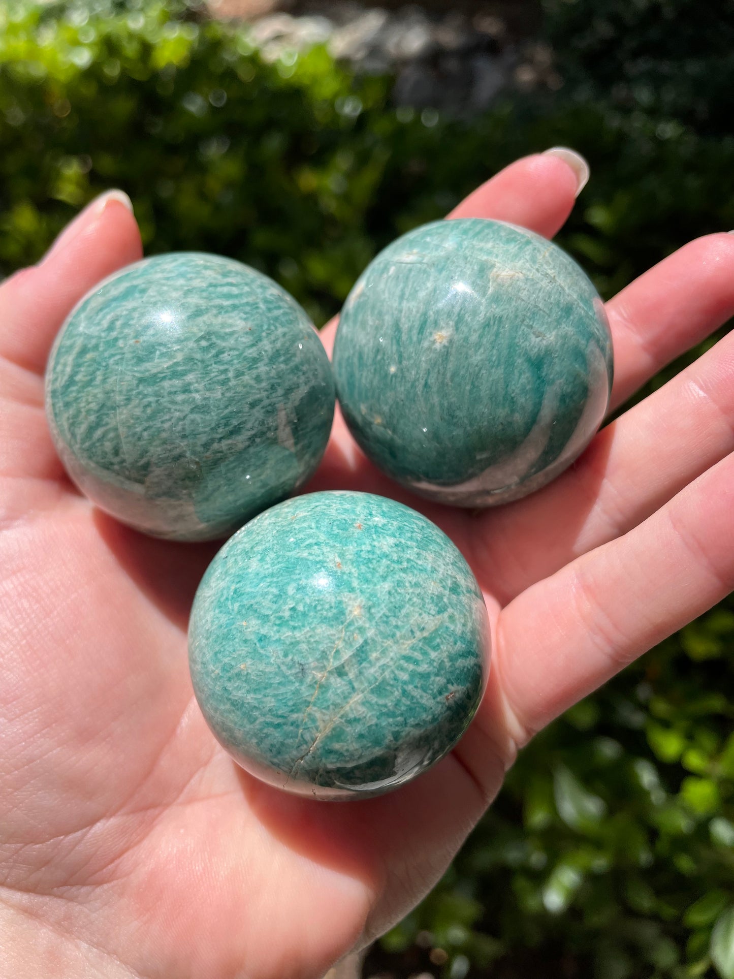 Amazonite Crystal Spheres