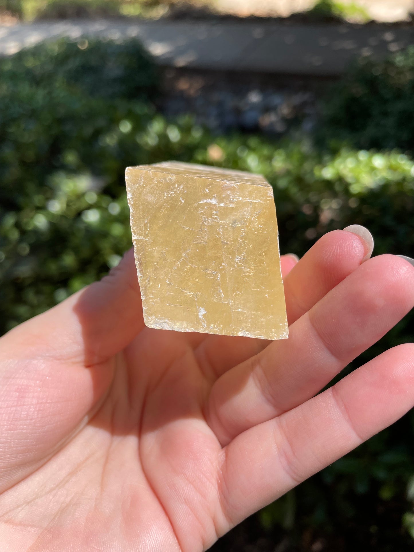 Golden Optical Calcite Crystal