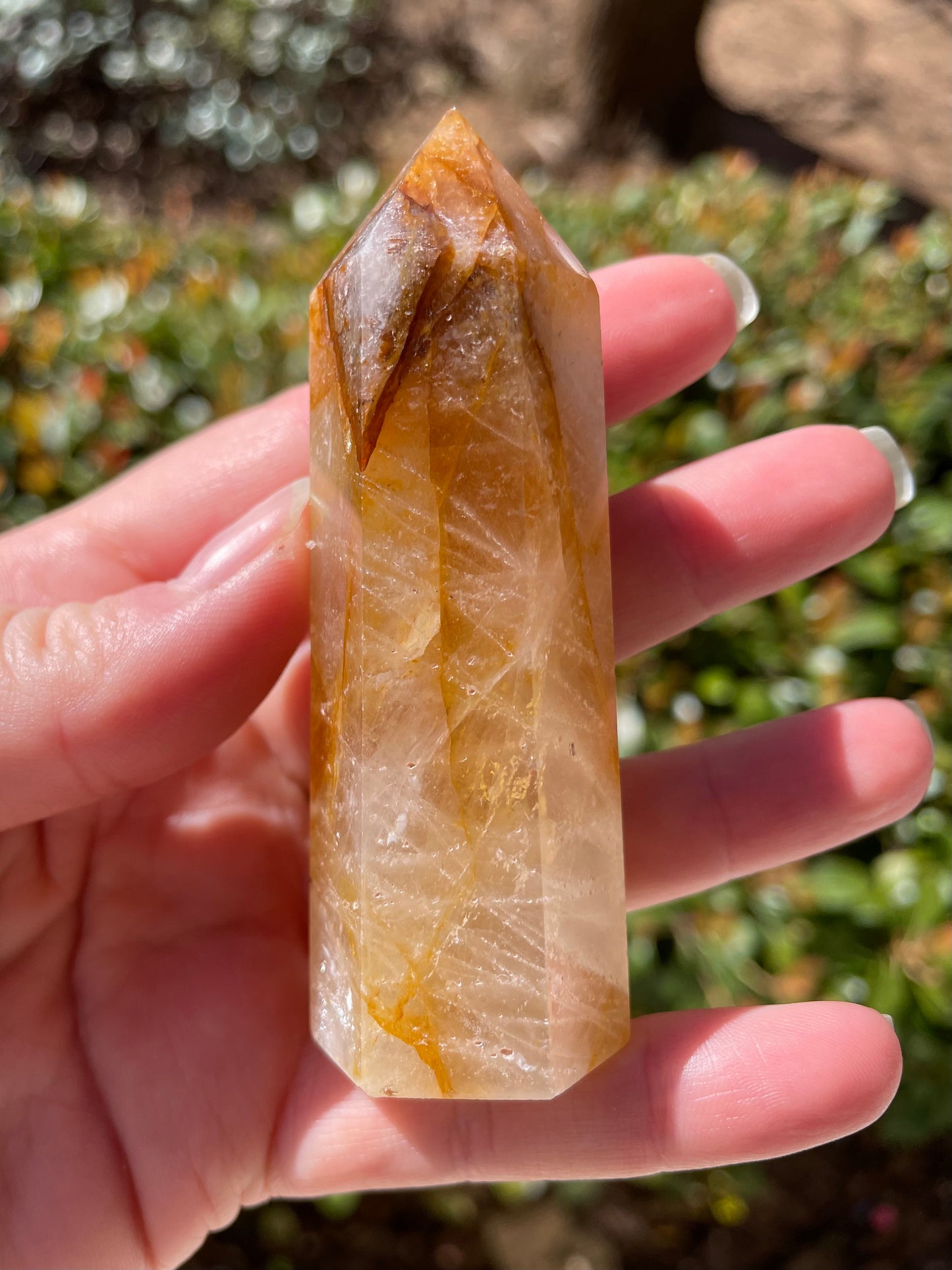 3.75” Golden Healer Quartz Crystal Tower