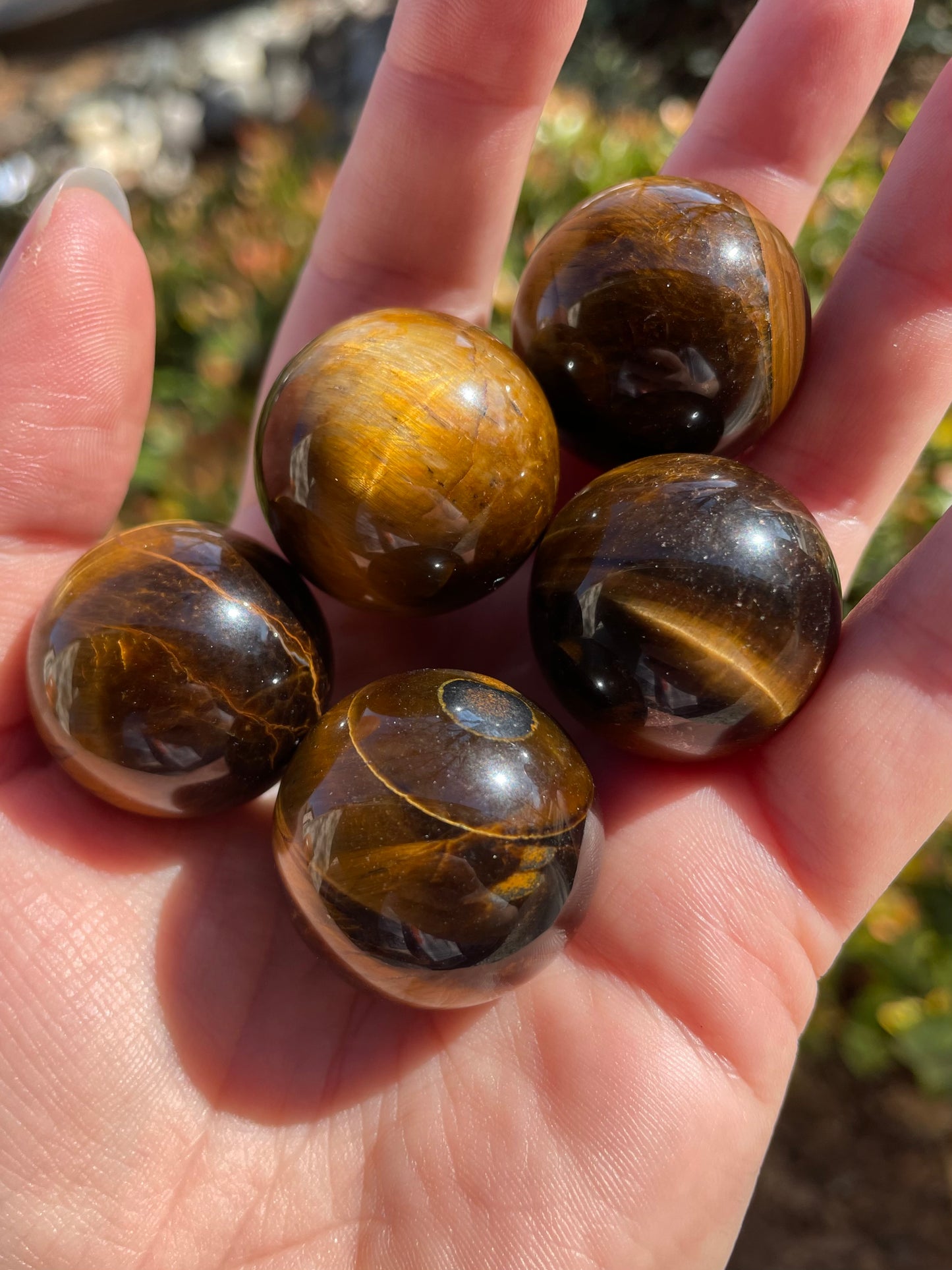 Tigers Eye Crystal 1” Spheres