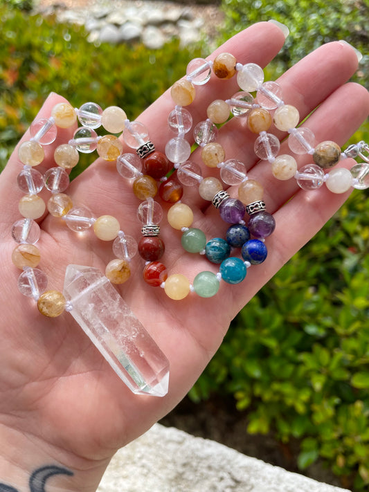 Chakra Balancing & Energy Clearing Crystal Necklace