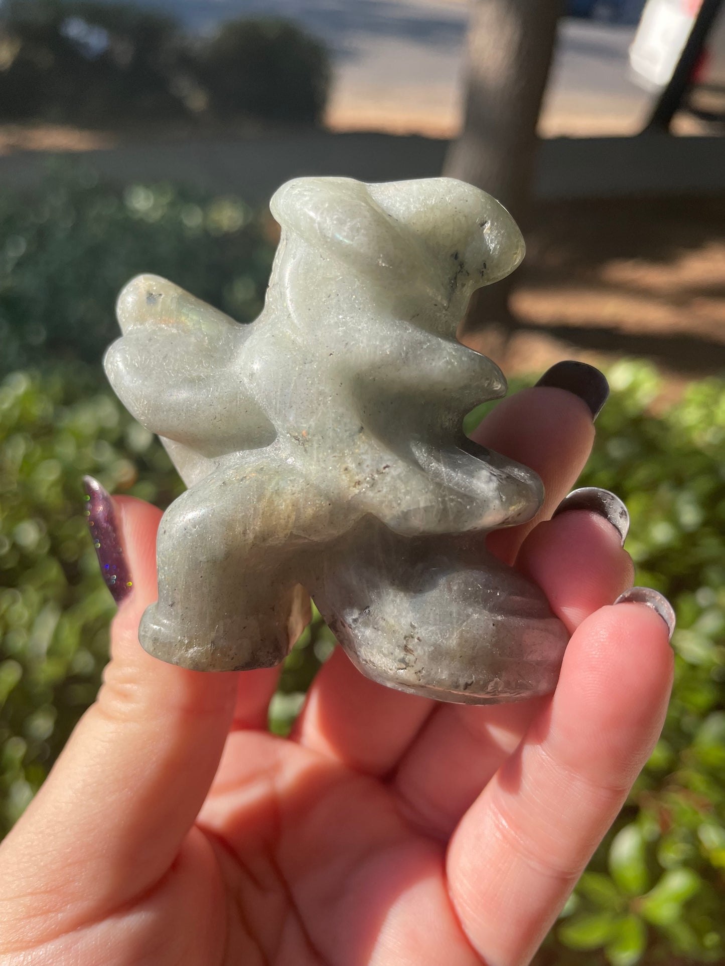 Labradorite Witch Crystal Carving