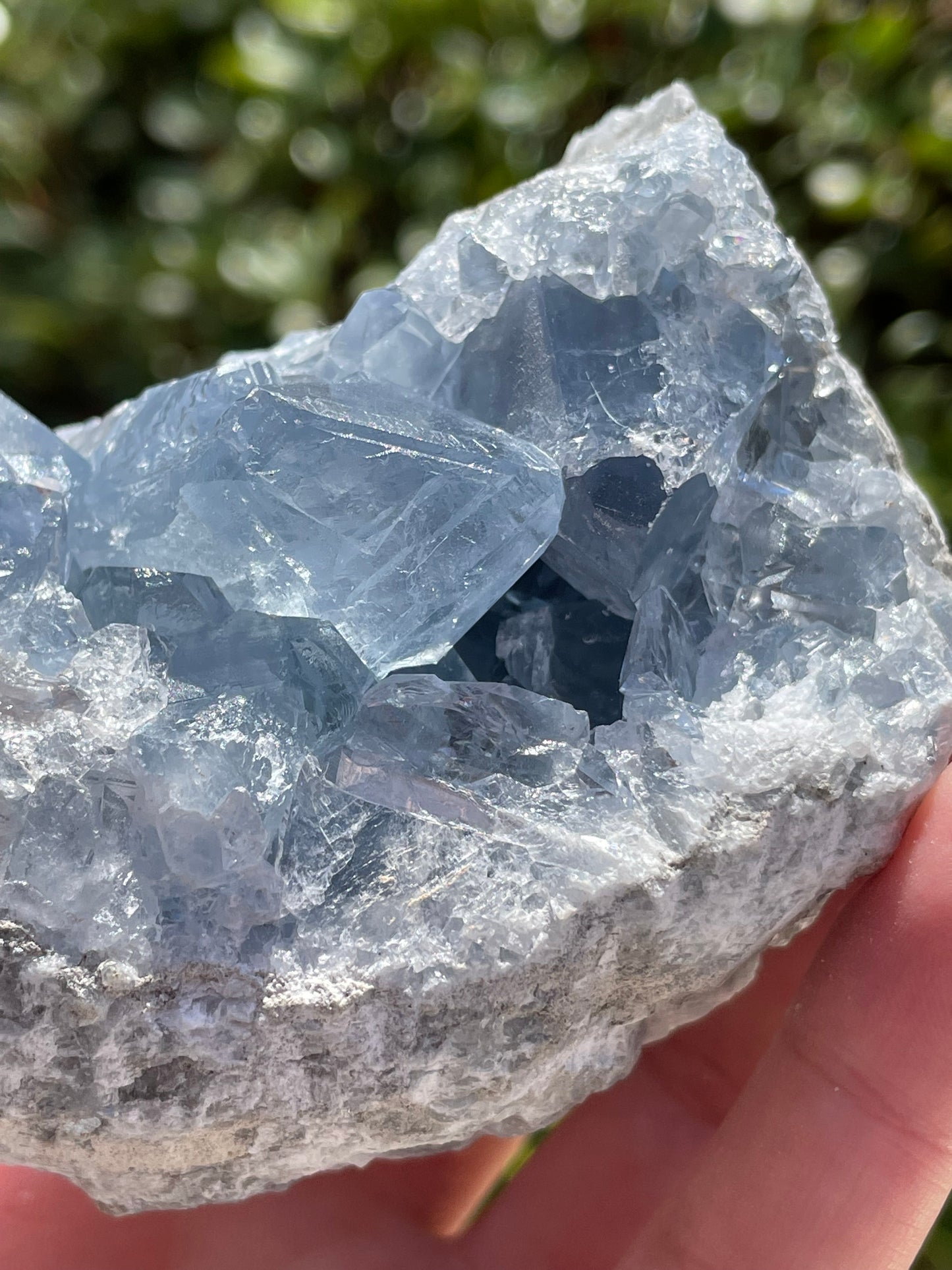 Celestite Crystal Cluster