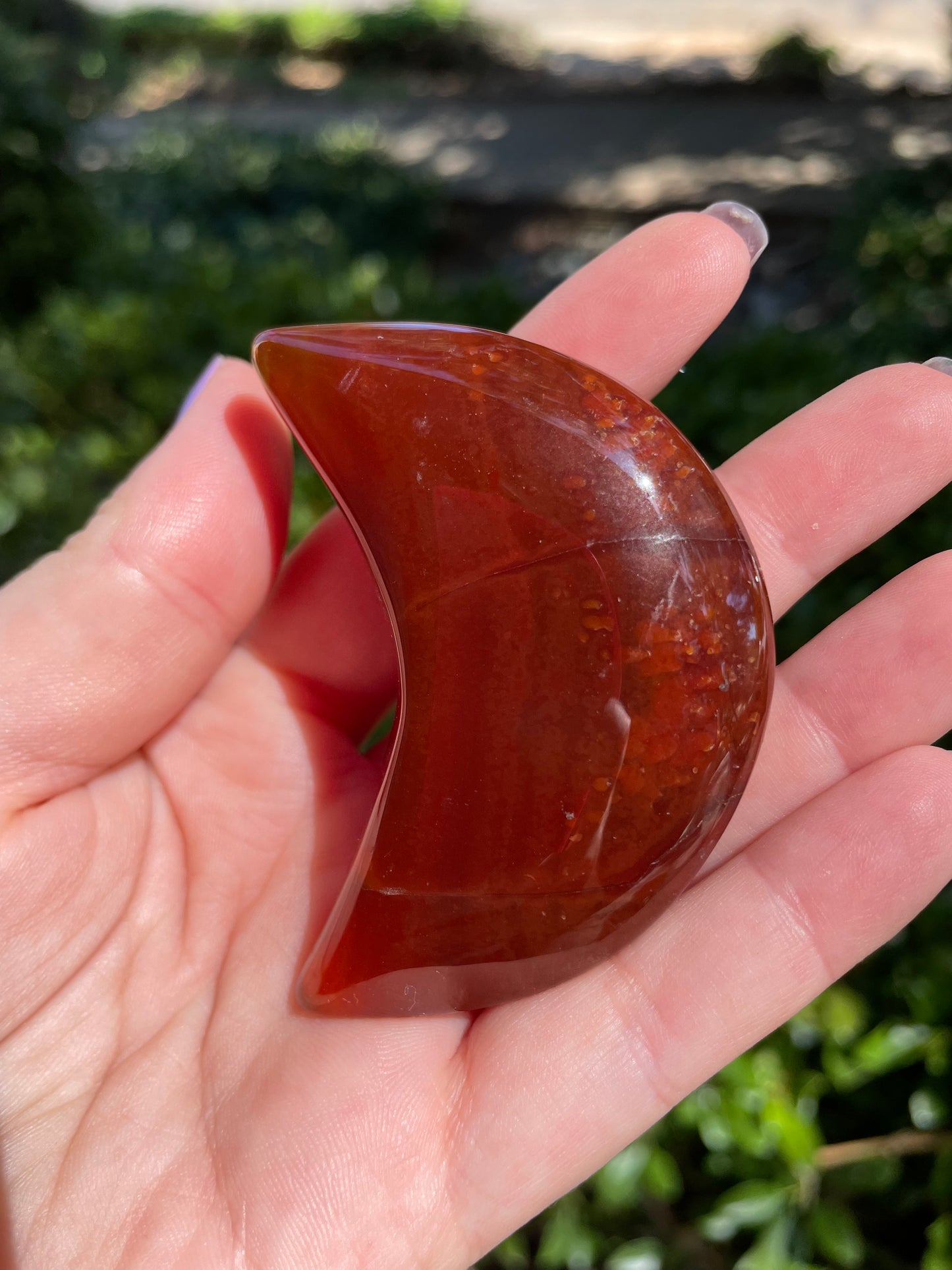 Carnelian 🌙 Crescent Moon Crystals