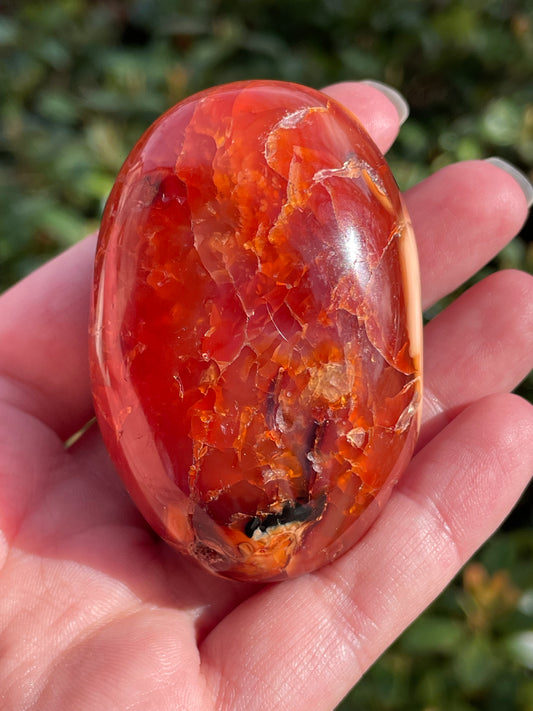 Carnelian Palm Stone