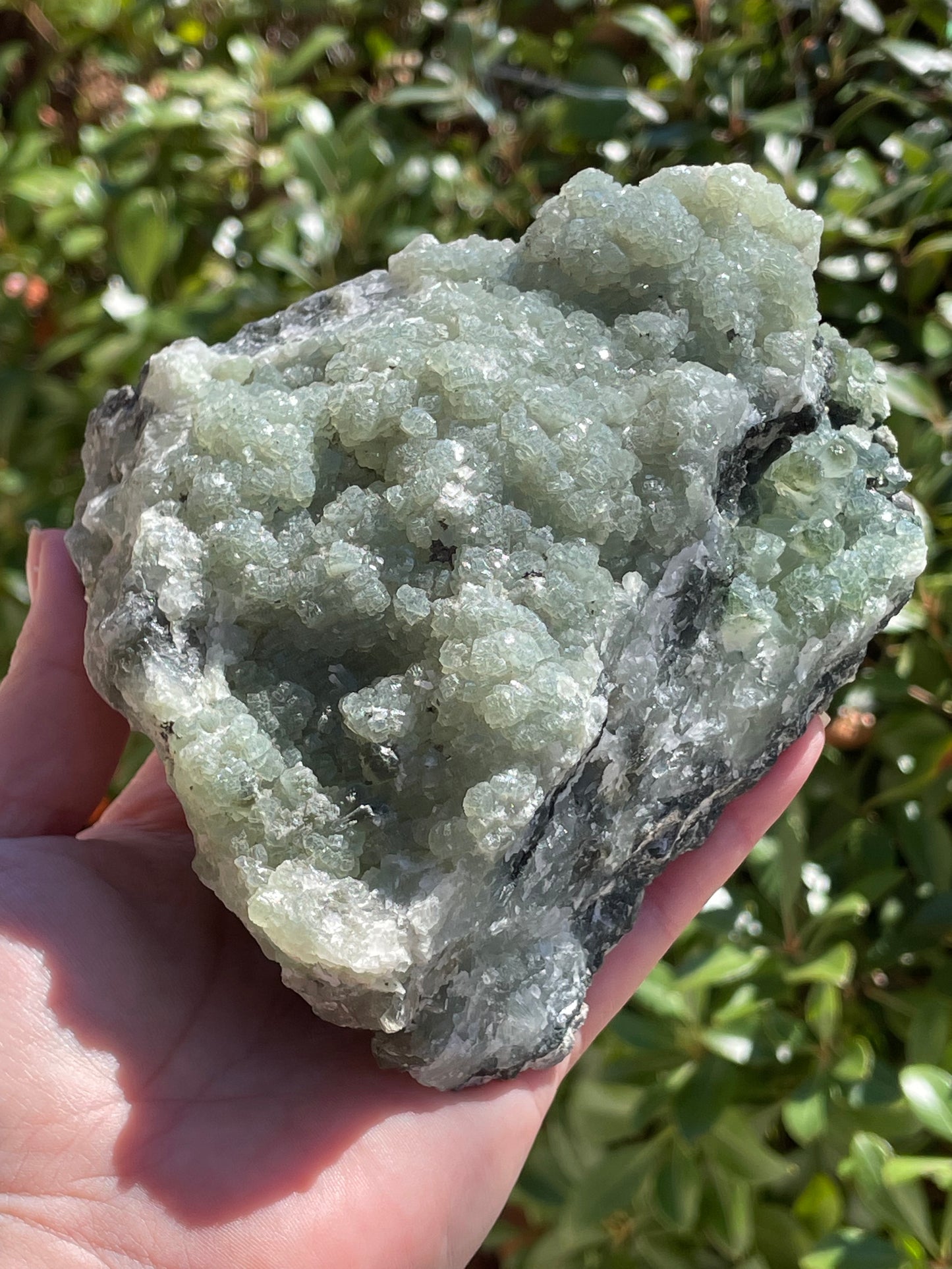 Prehnite Statement Piece Raw Crystal Cluster