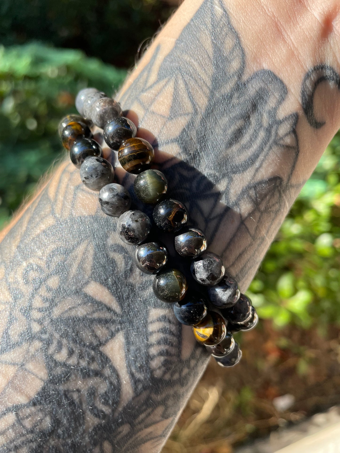 Protective & Grounding Crystal Bracelet Masculine Jewelry