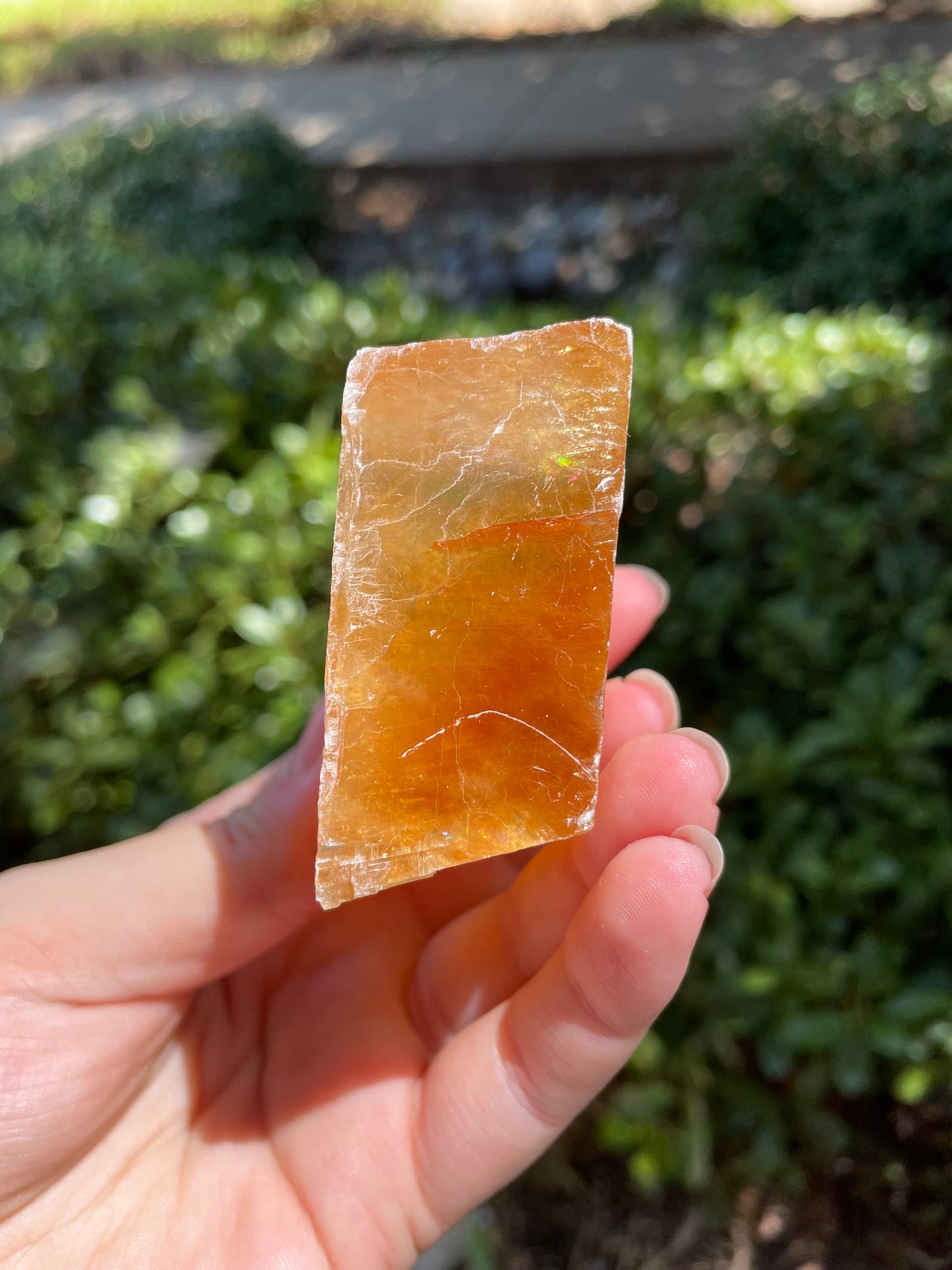 Golden Optical Calcite Crystal