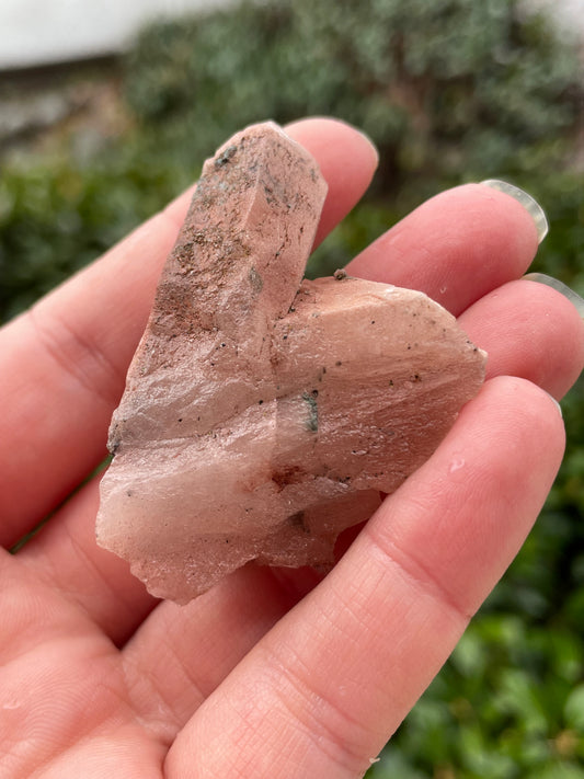 Red Hematite Quartz with Chalcopyrite