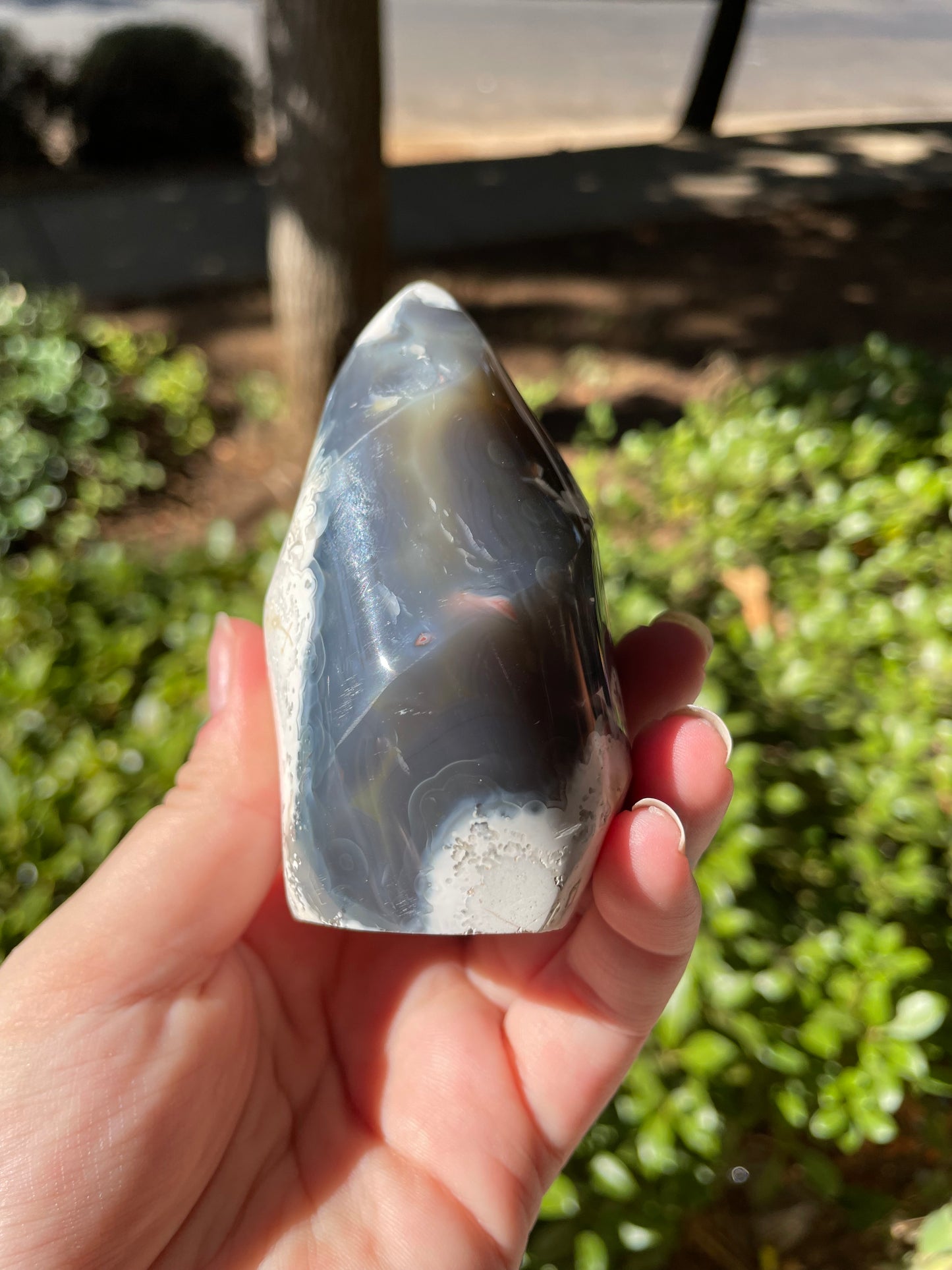 Orca Agate Flame Carving