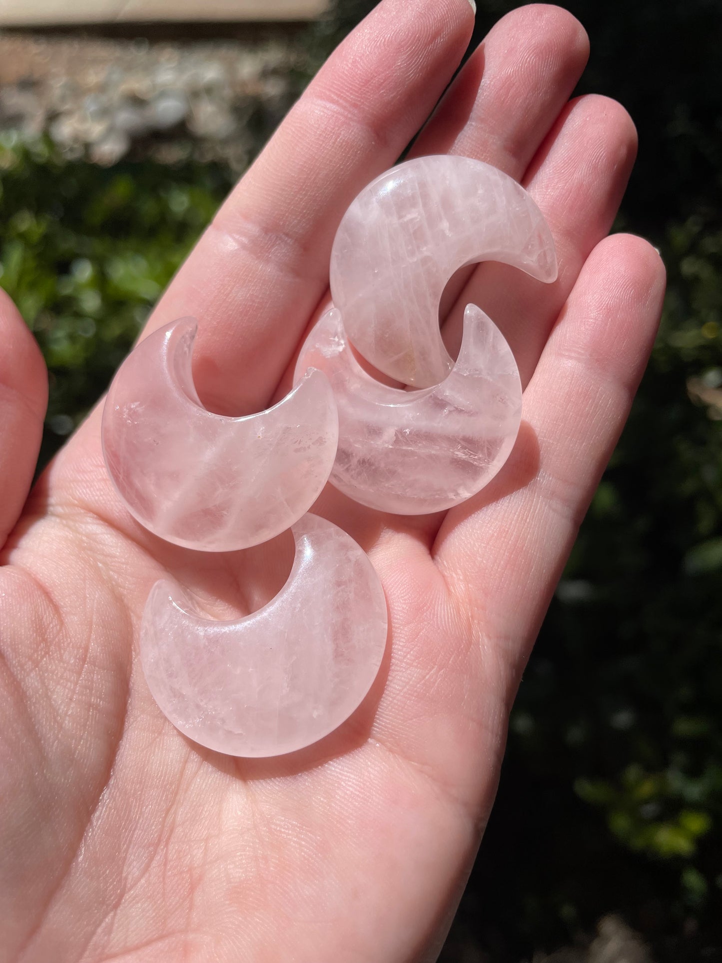 Crescent Moon Crystal Carvings