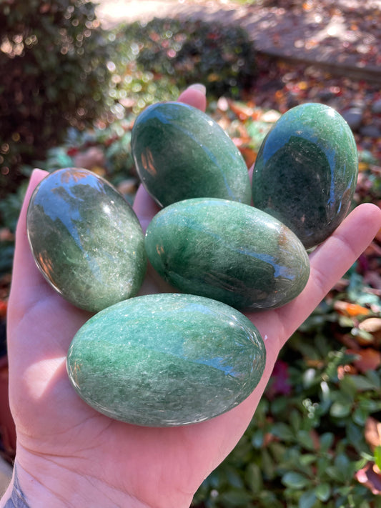 Green Aventurine Palm Stones