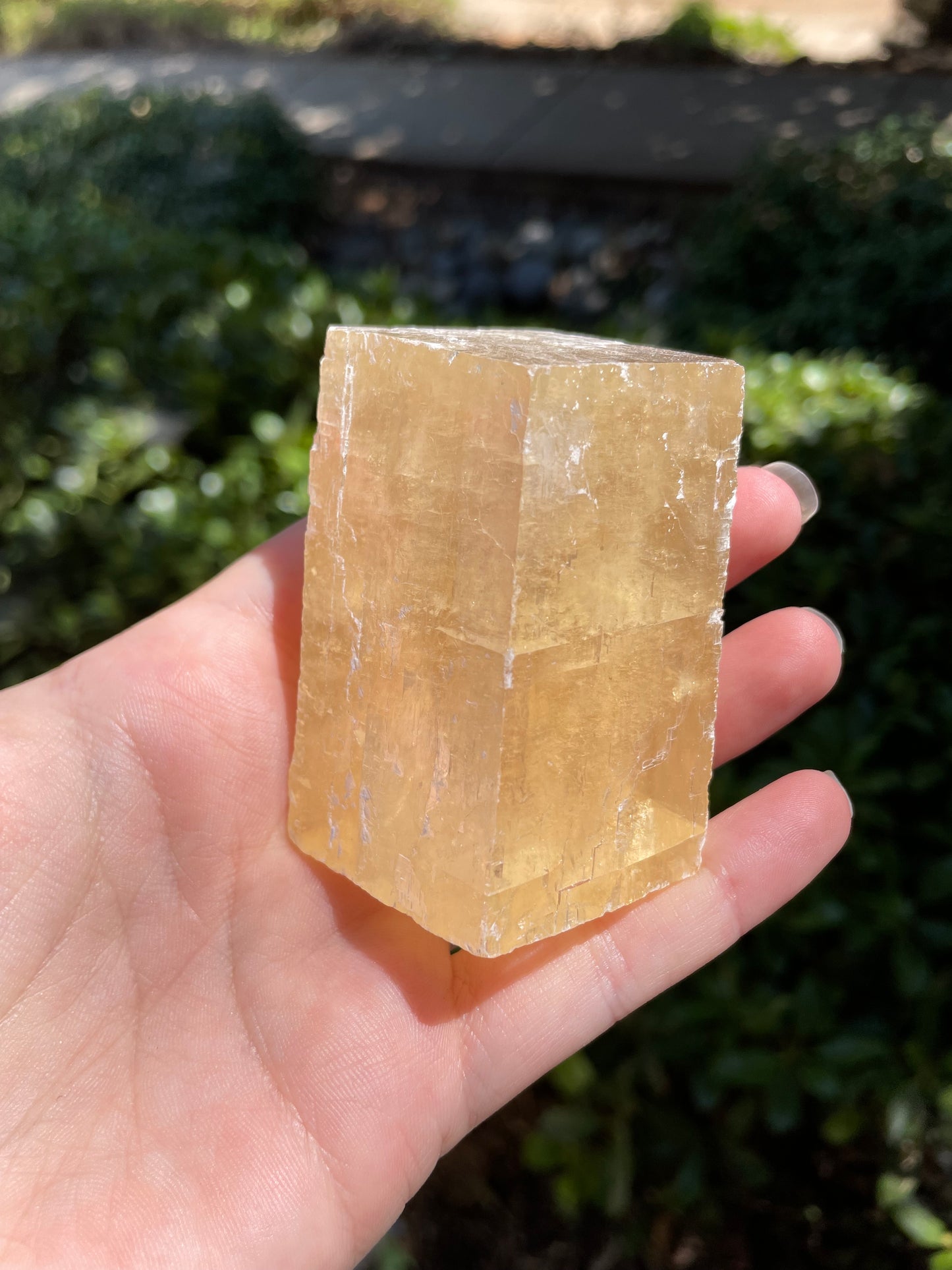 Golden Optical Calcite Crystal