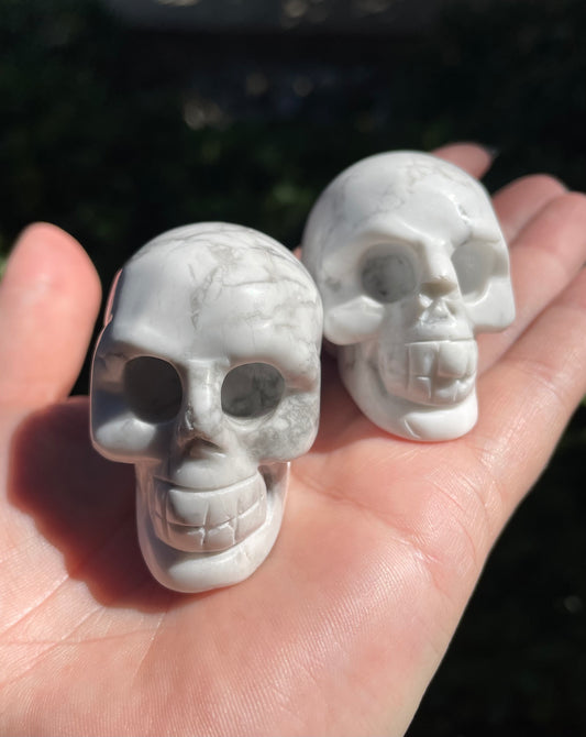 2” Howlite Crystal Skull