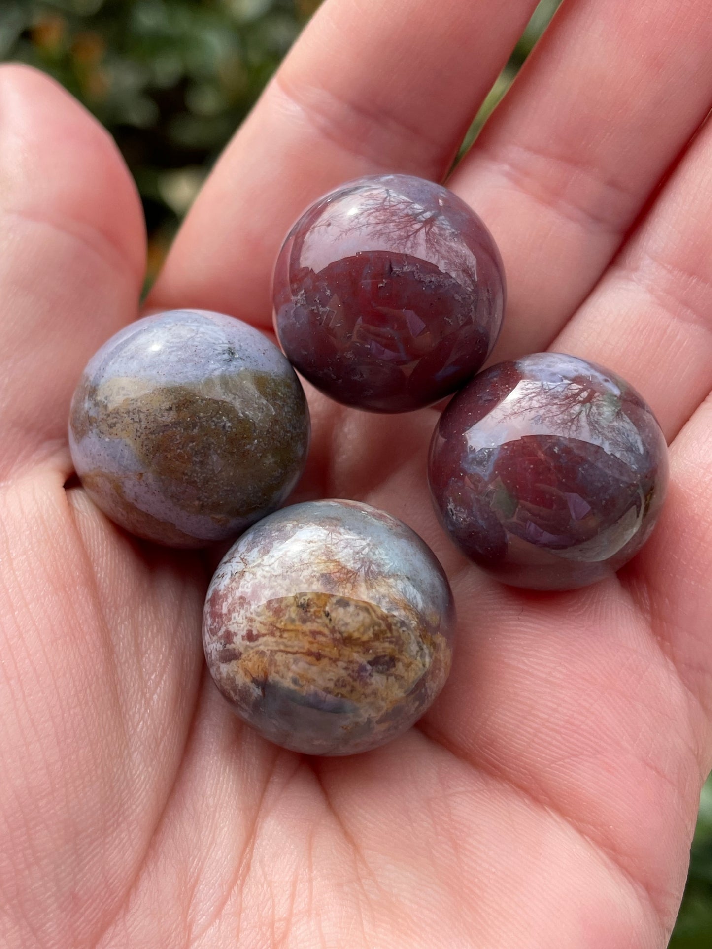 Mini Ocean Jasper Spheres 1”