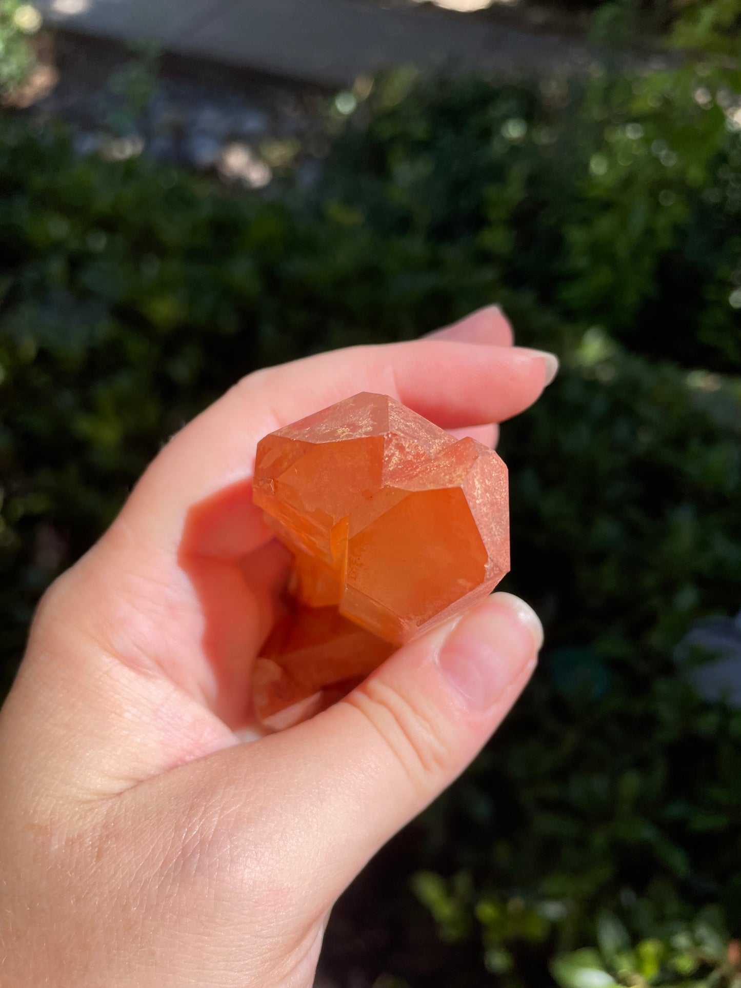 Tangerine Quartz Crystal Cluster