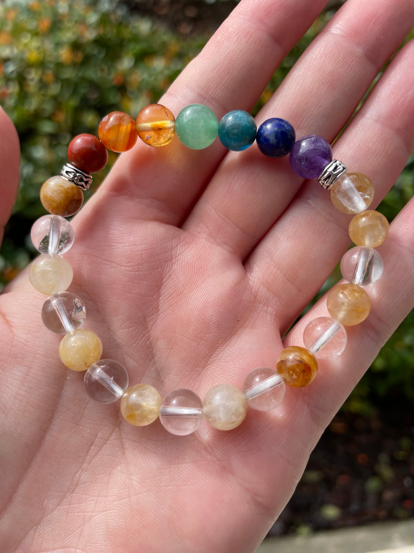 Chakra Balancing & Energy Clearing Crystal Bracelet 🌈