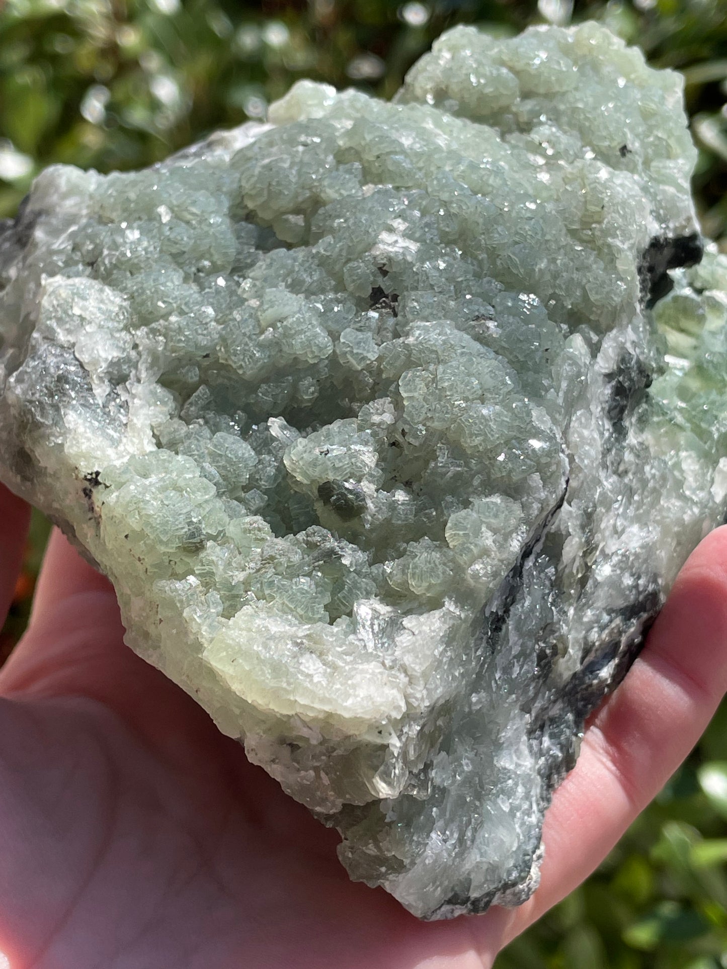 Prehnite Statement Piece Raw Crystal Cluster