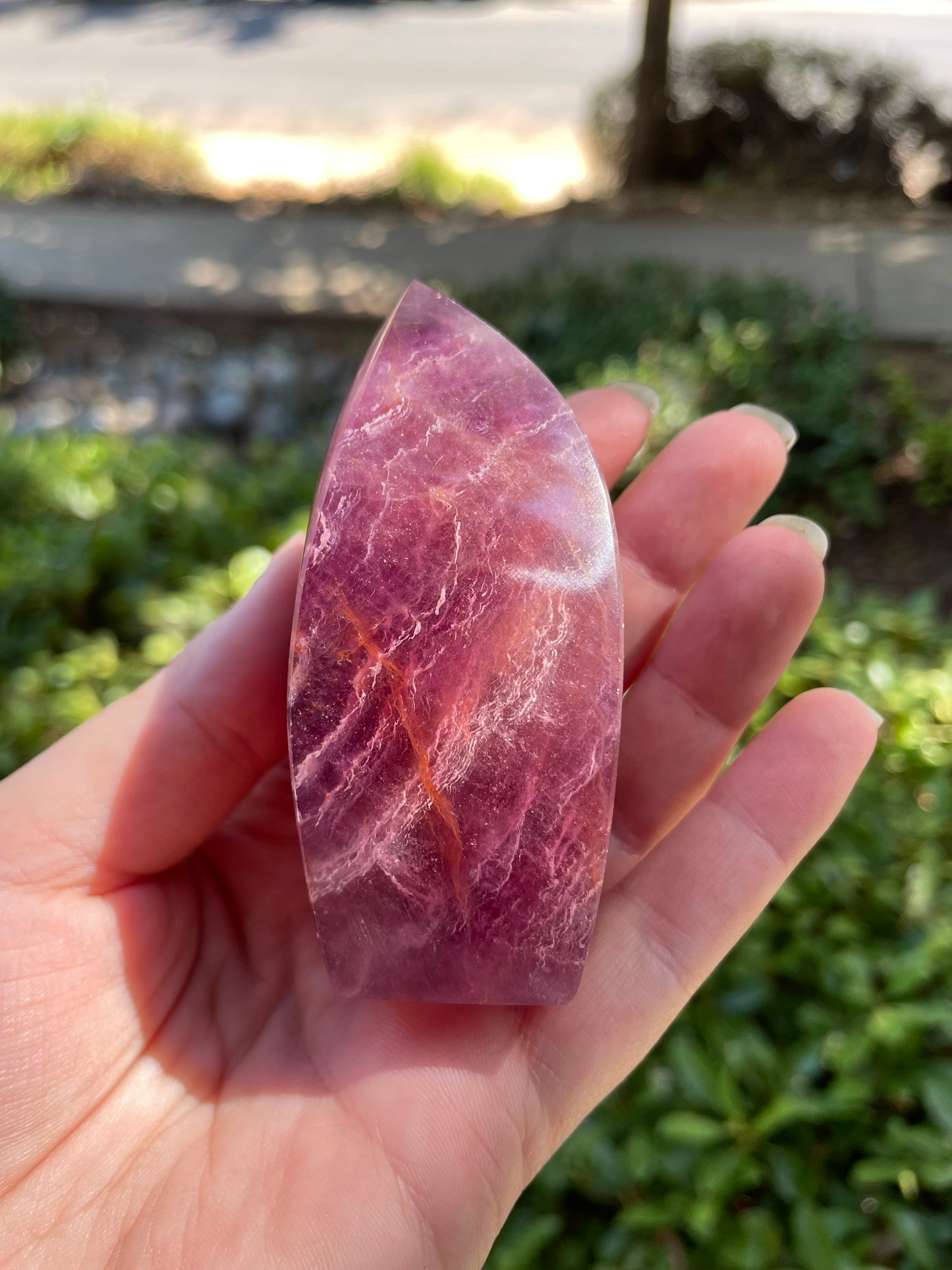 Pink Candy Fluorite Crystal Freeform