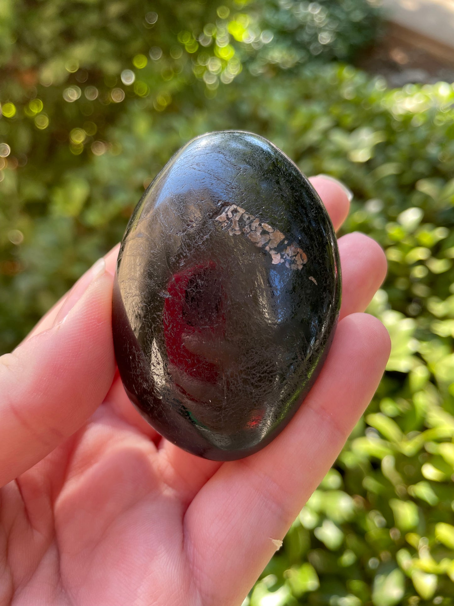 Black Tourmaline Crystal Palm Stones