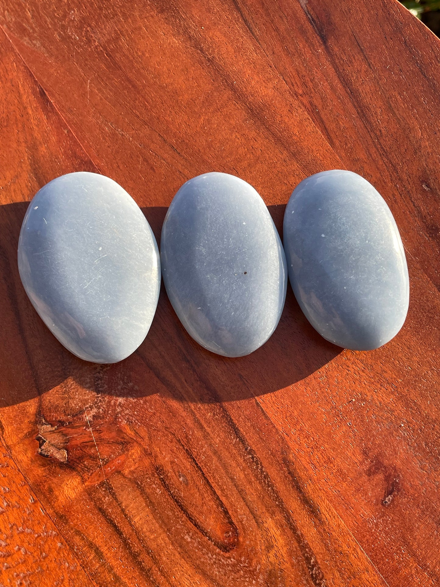 Angelite Palm Stones