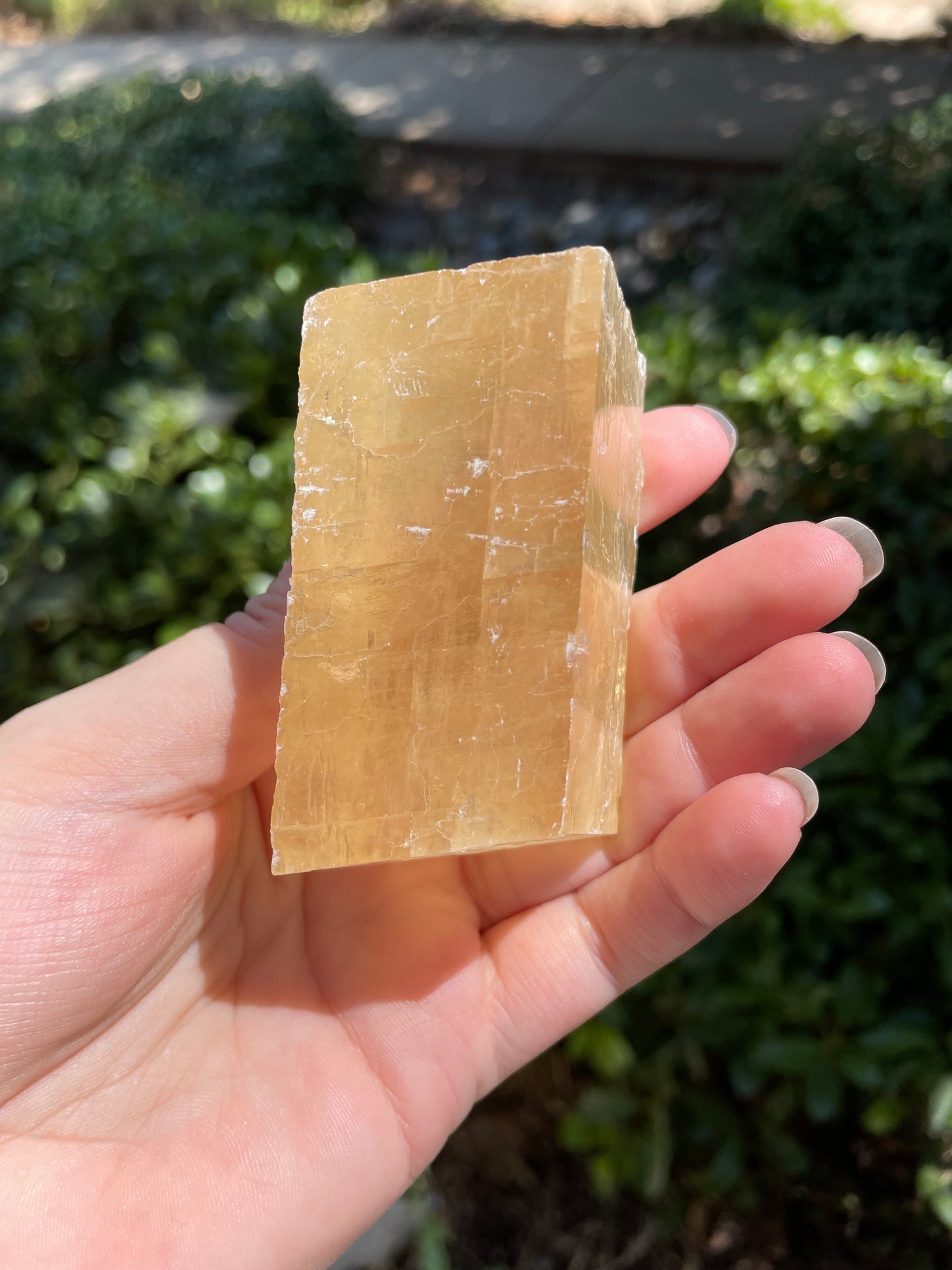 Golden Optical Calcite Crystal