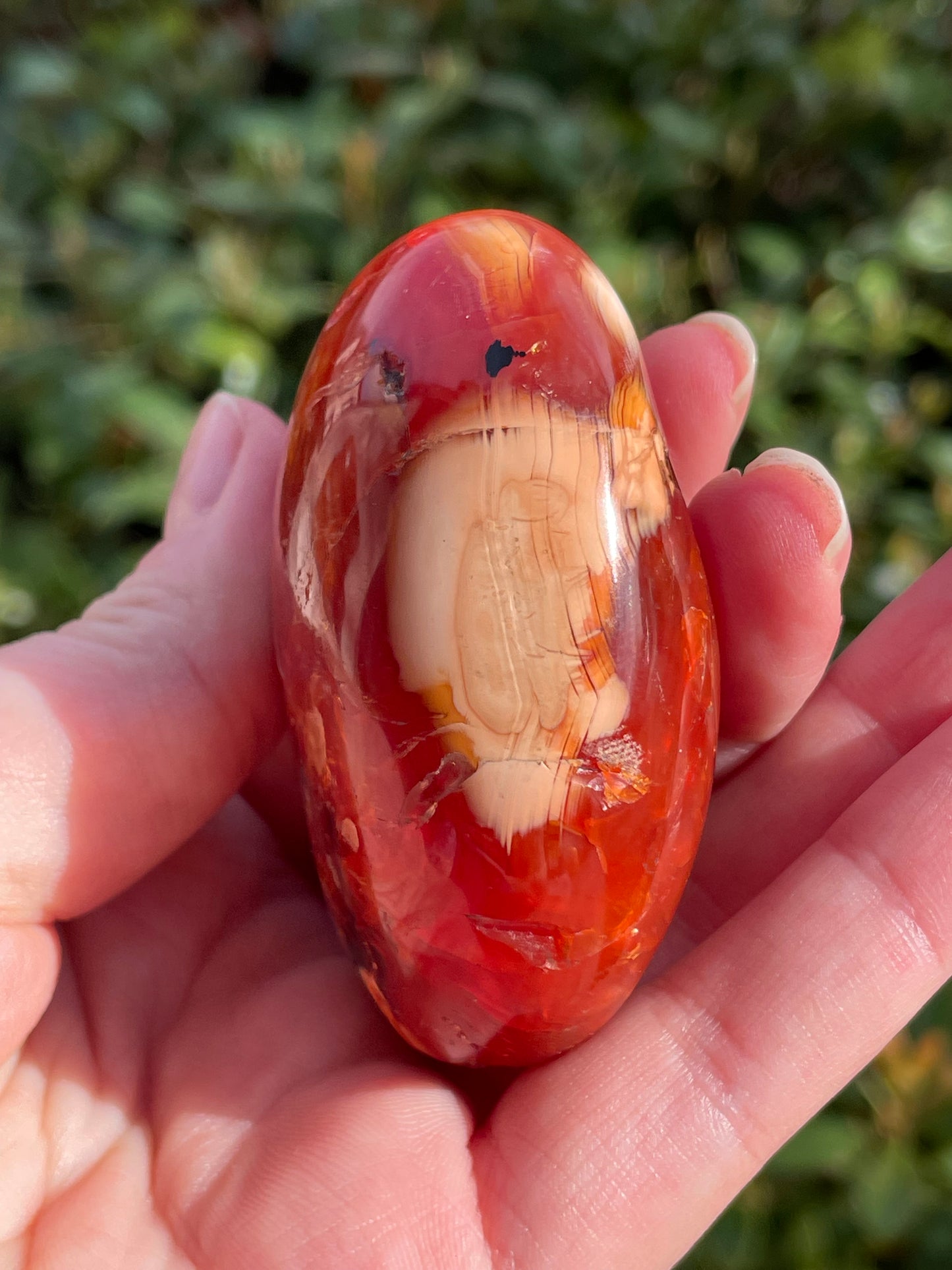 Carnelian Palm Stone