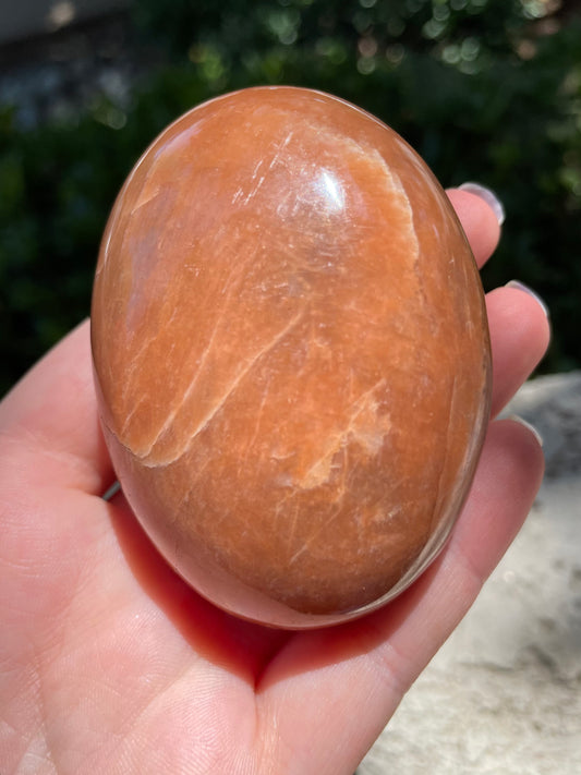 Peach Moonstone Crystal Palmstone