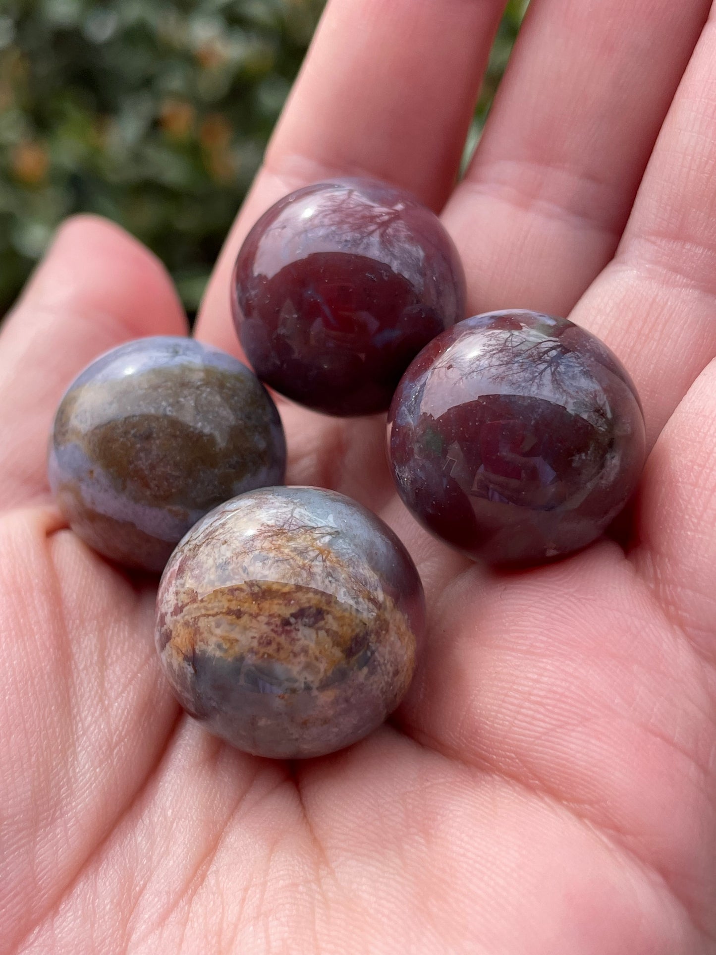 Mini Ocean Jasper Spheres 1”