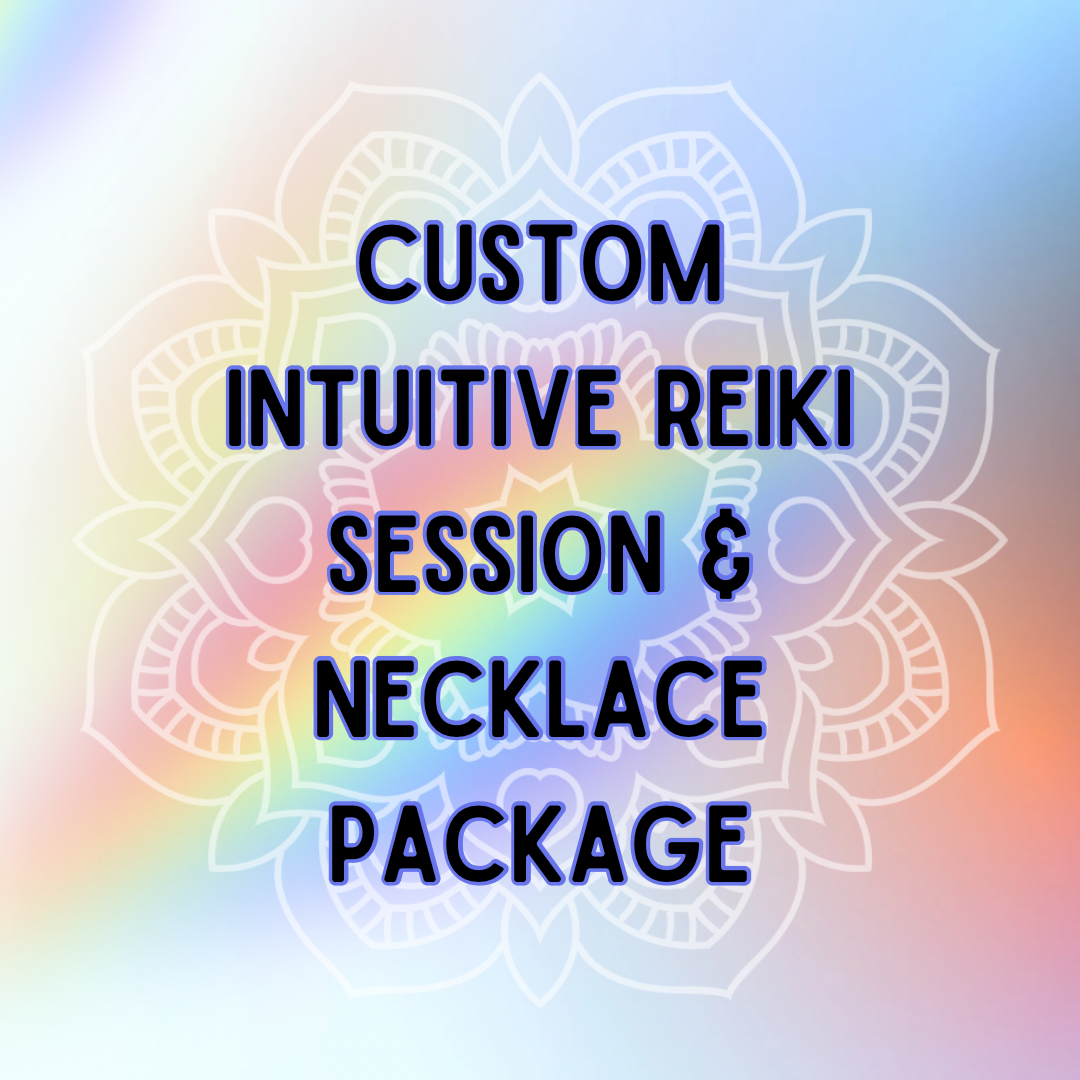 Custom Intentional Intuitively Made Crystal Half Mala Necklace Package