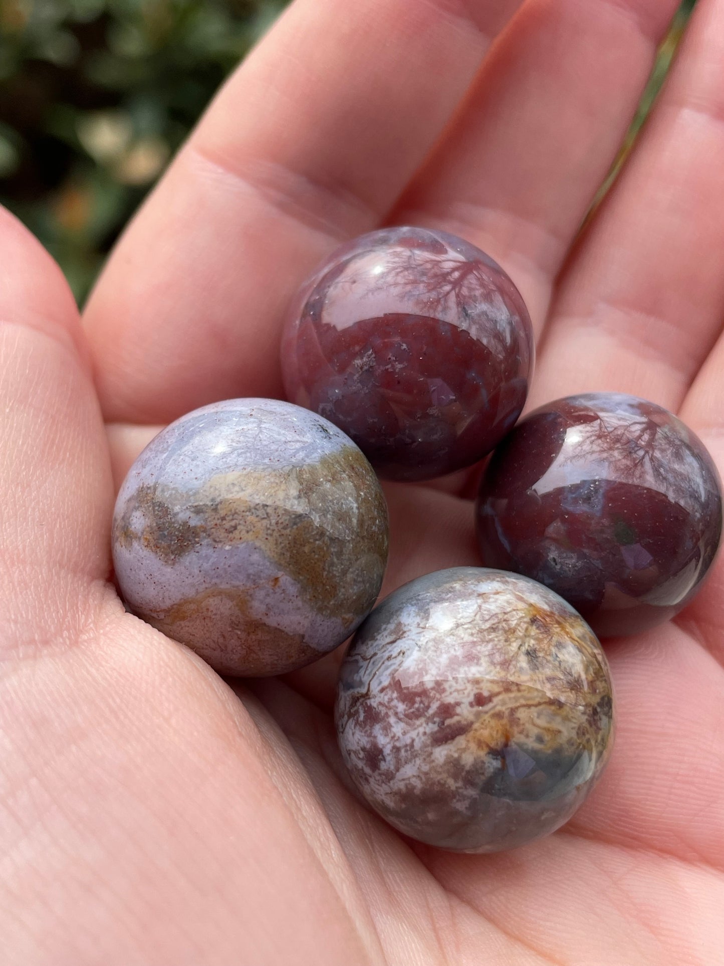 Mini Ocean Jasper Spheres 1”