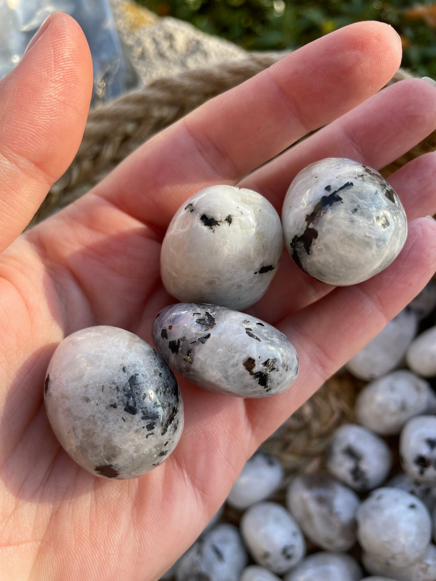 Moonstone Crystal Tumbles