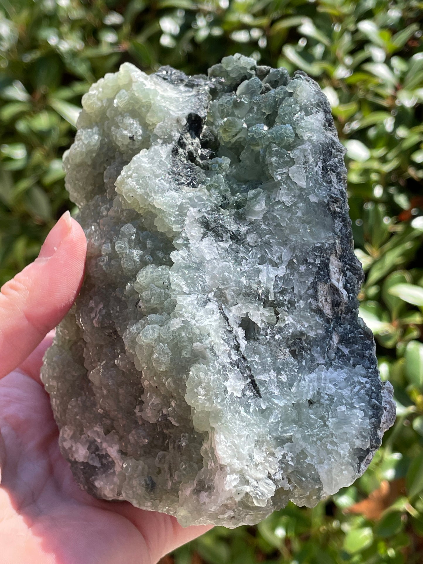 Prehnite Statement Piece Raw Crystal Cluster