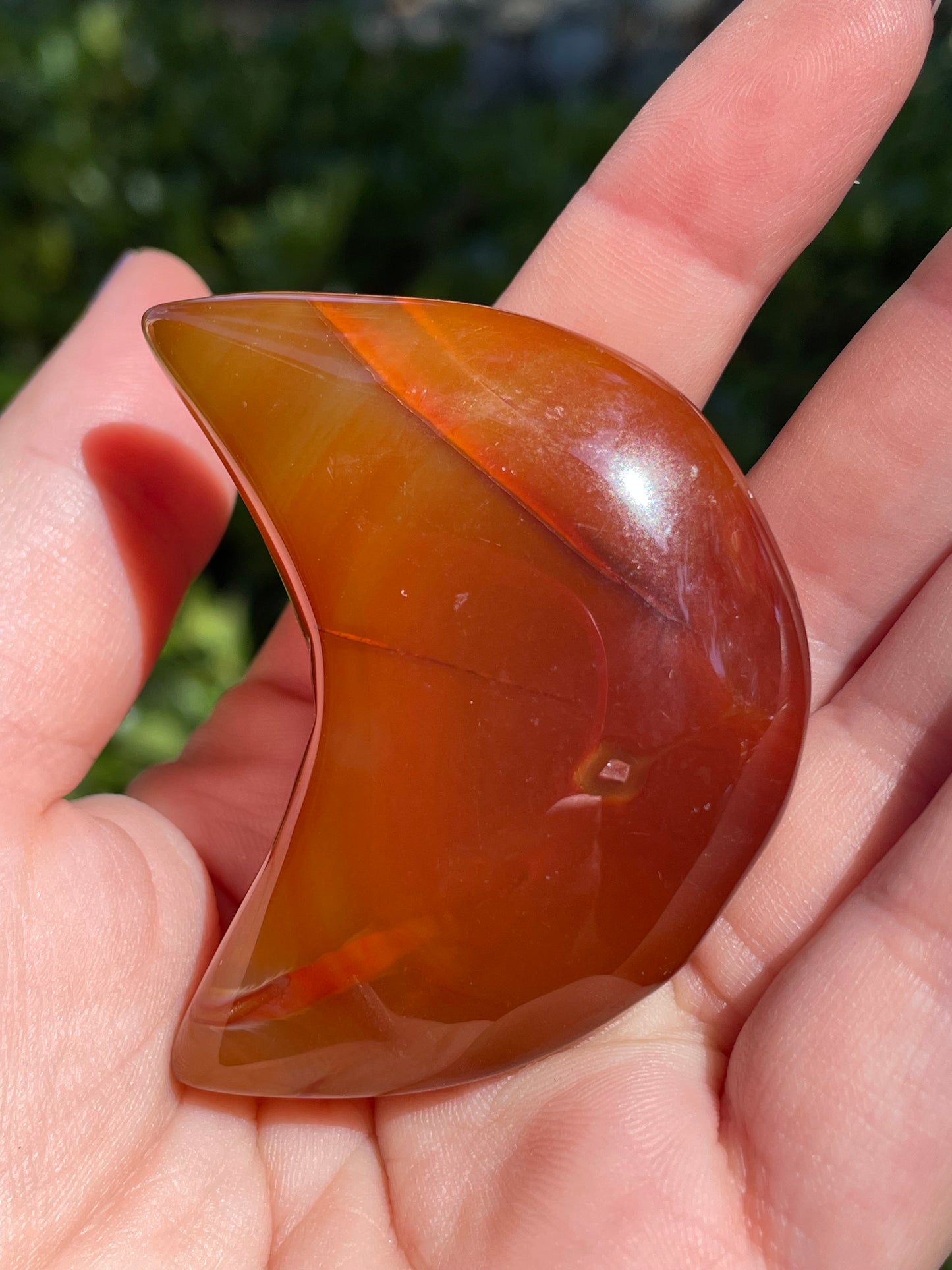 Carnelian 🌙 Crescent Moon Crystals