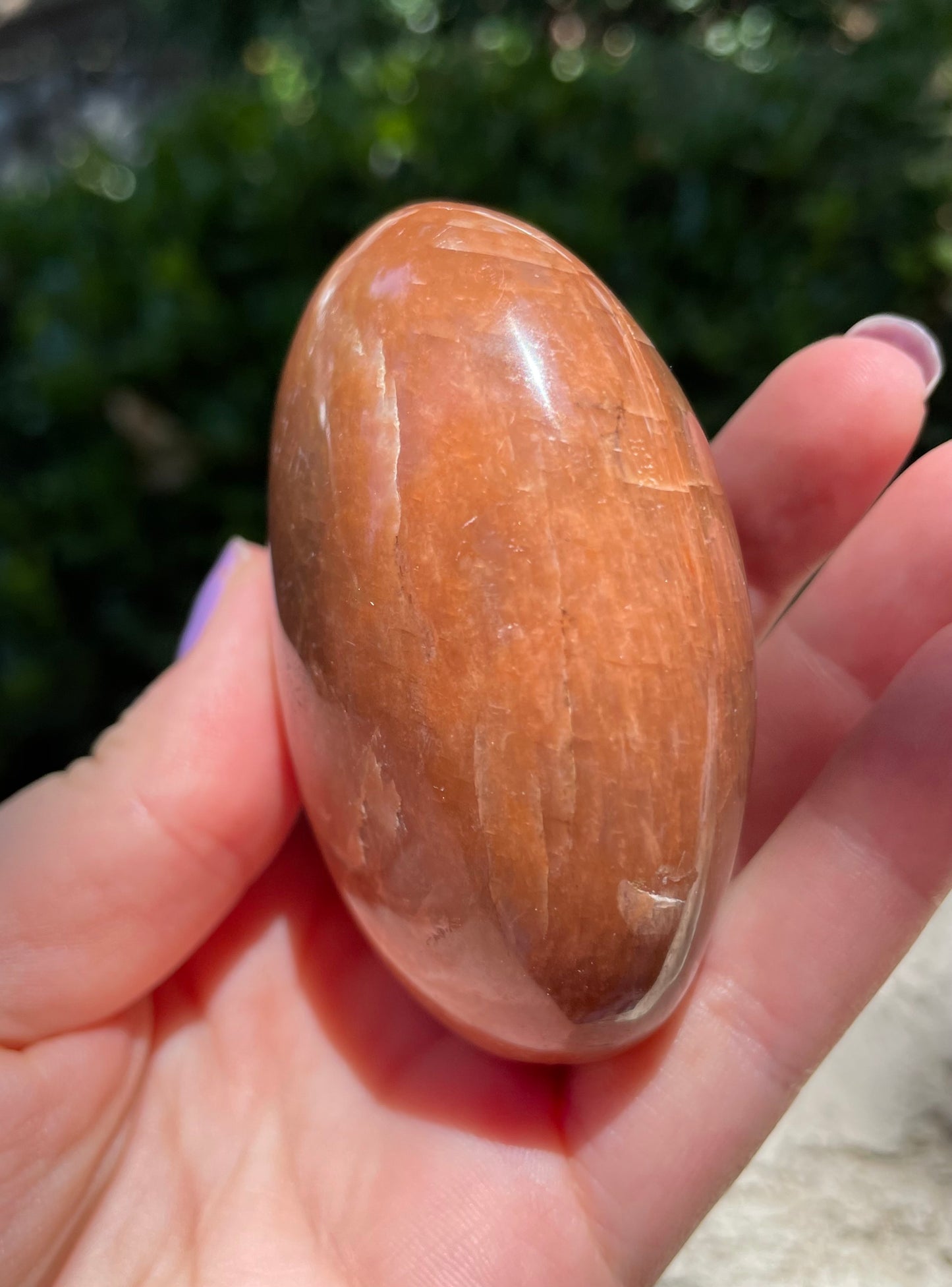 Peach Moonstone Crystal Palmstone