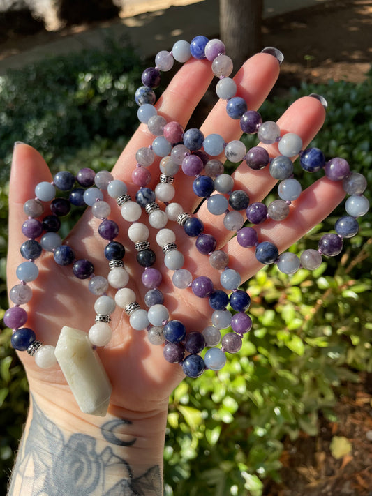 Trust & Surrender Crystal Mala Necklace