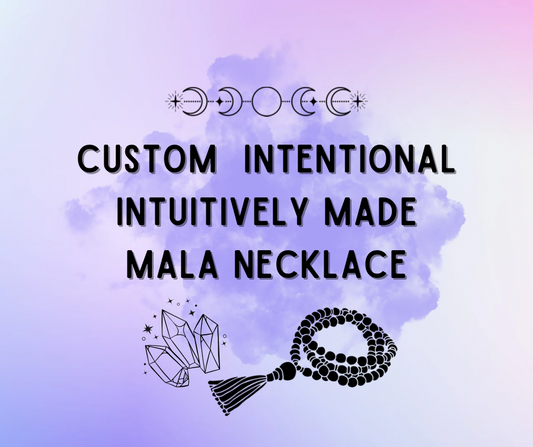 Custom Intentional Intuitive Crystal Mala Necklace