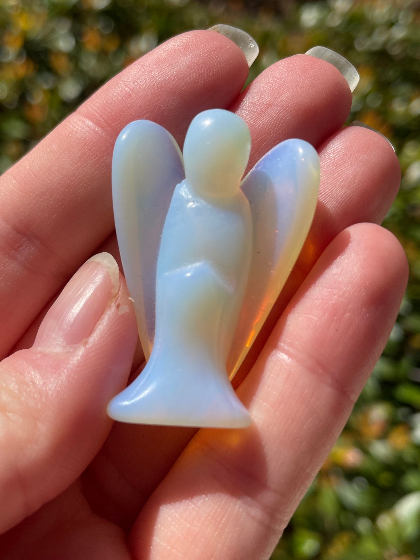 Opalite Angel Carvings