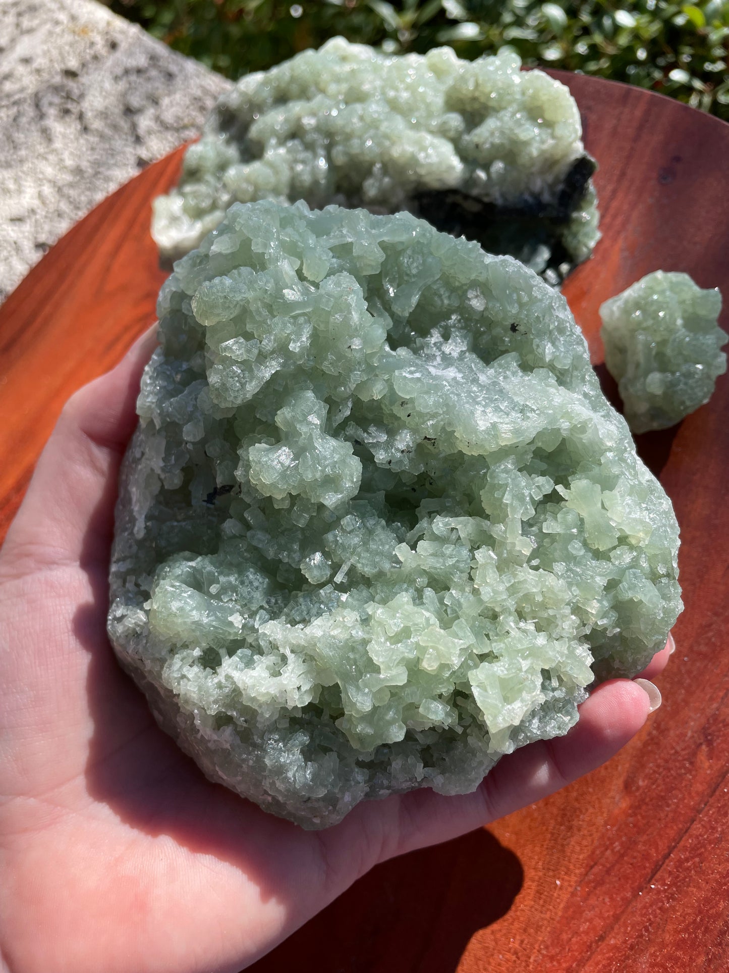 Prehnite Statement Piece Raw Crystal Cluster